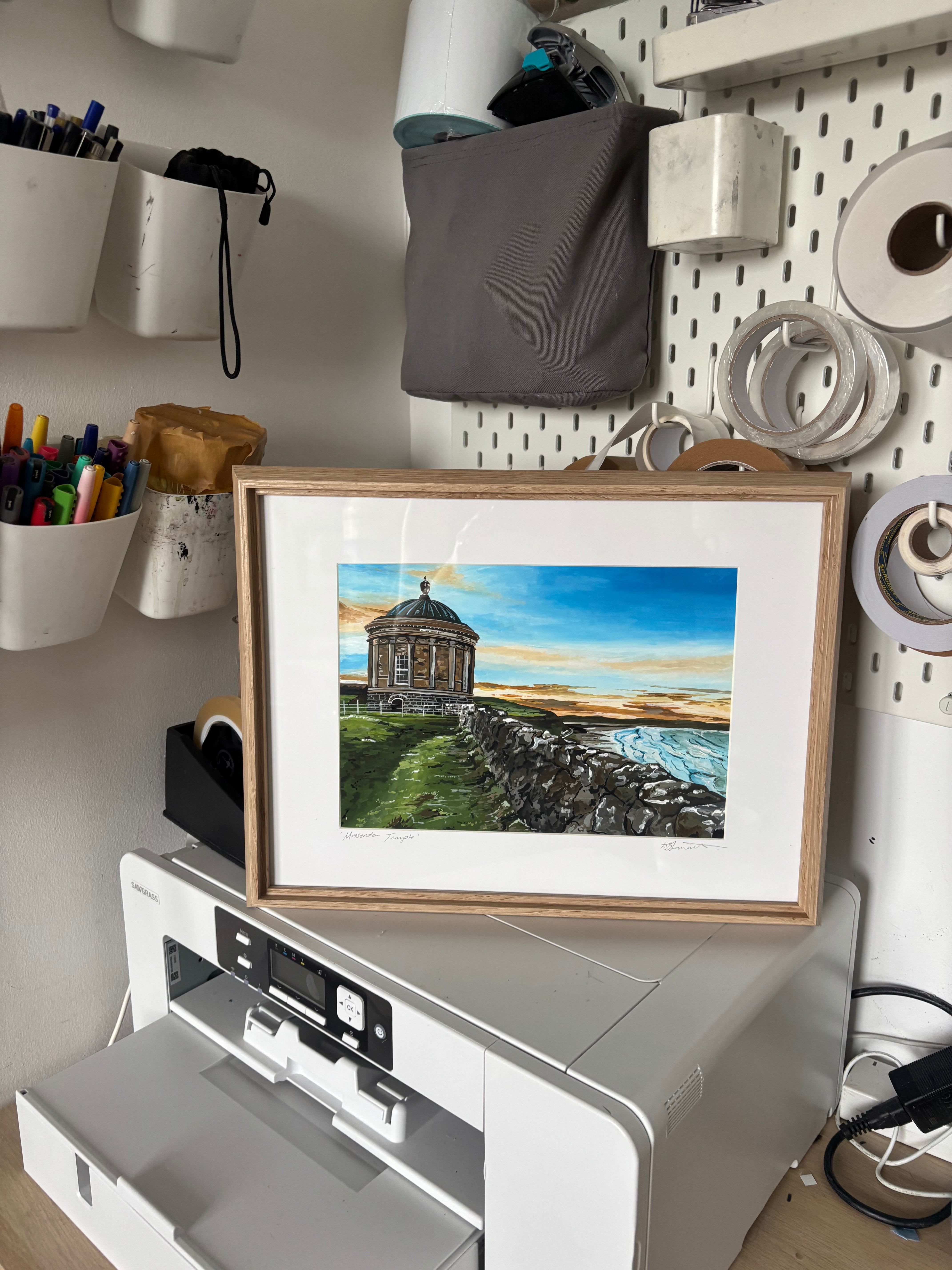 Mussenden Temple Framed Original