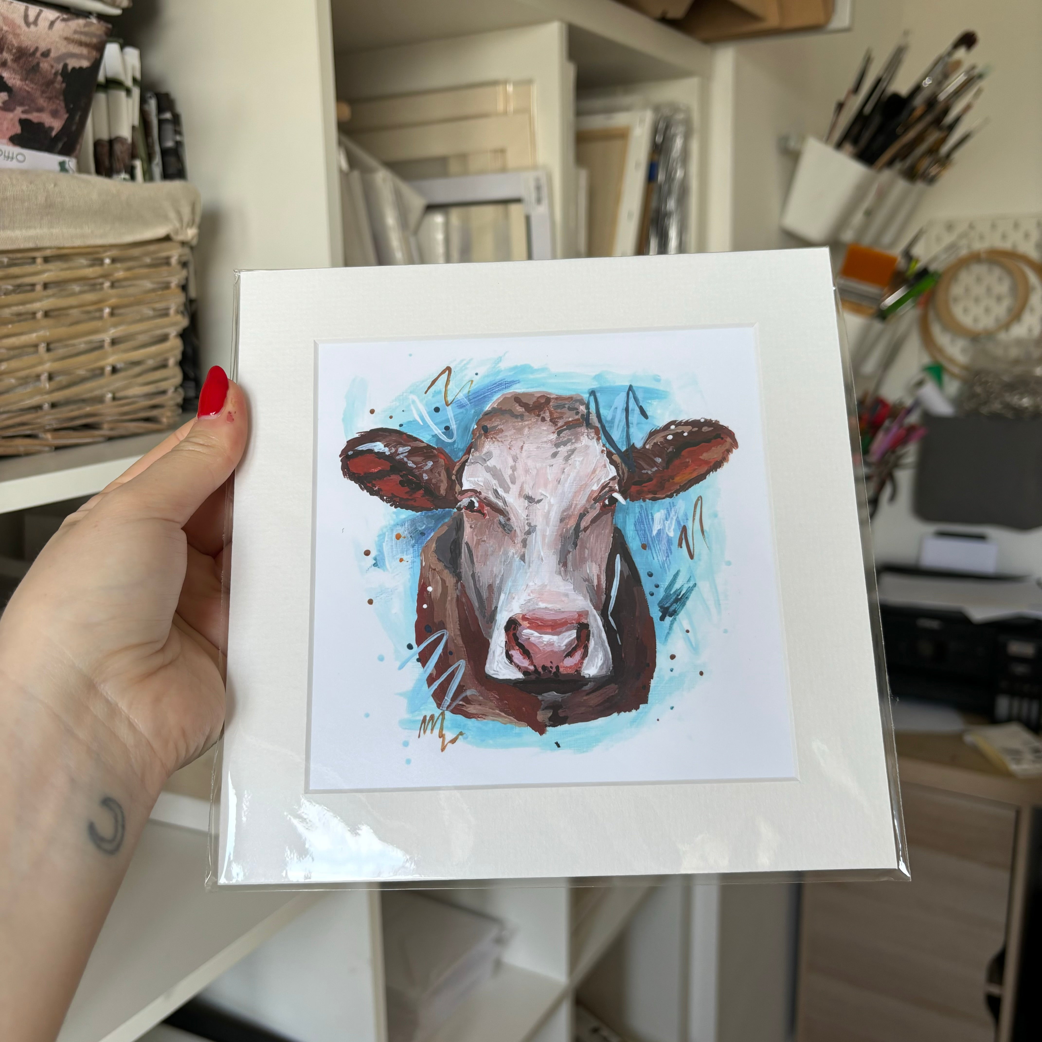 Hereford Cow Fine Art Print