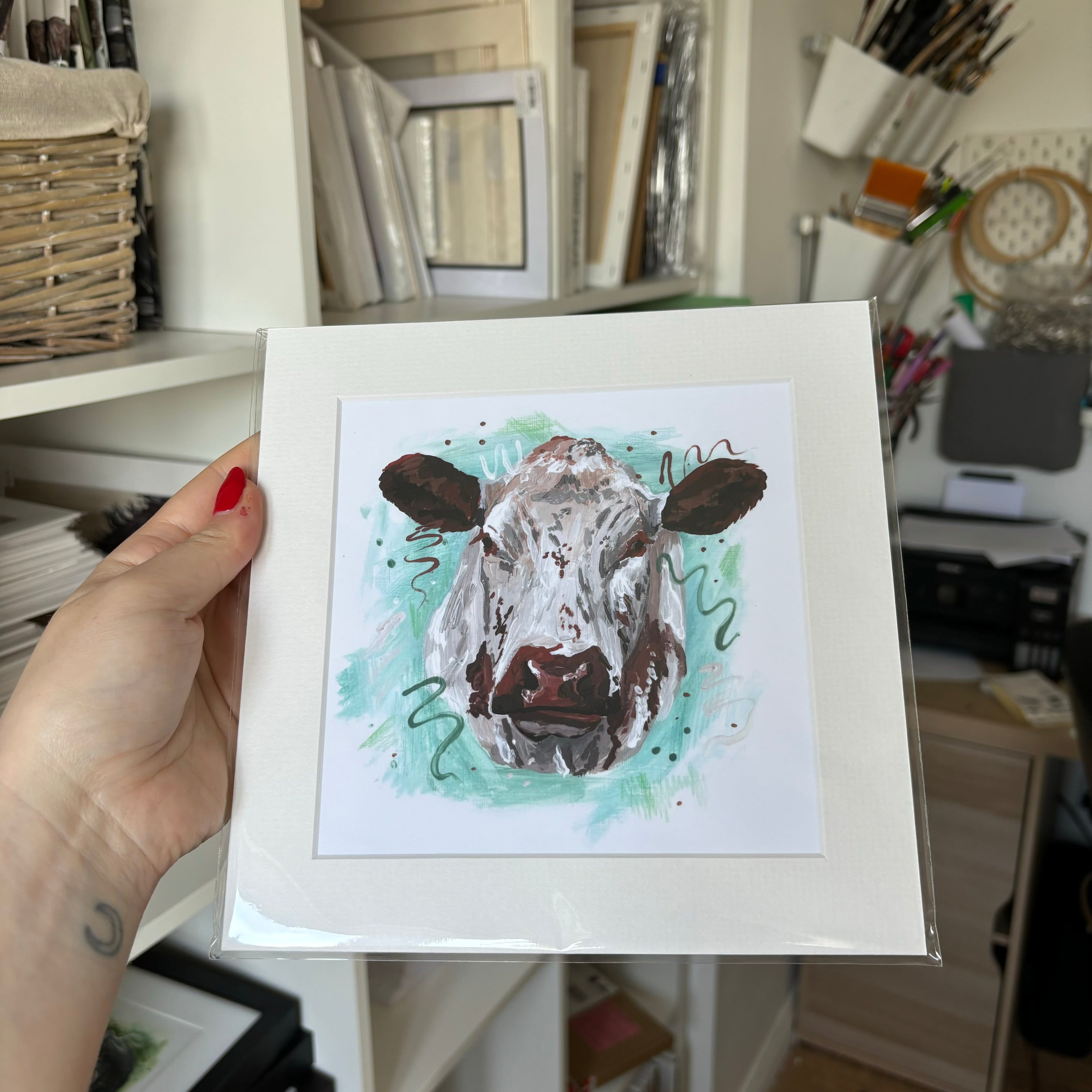 Speckled Park Cow Fine Art Print