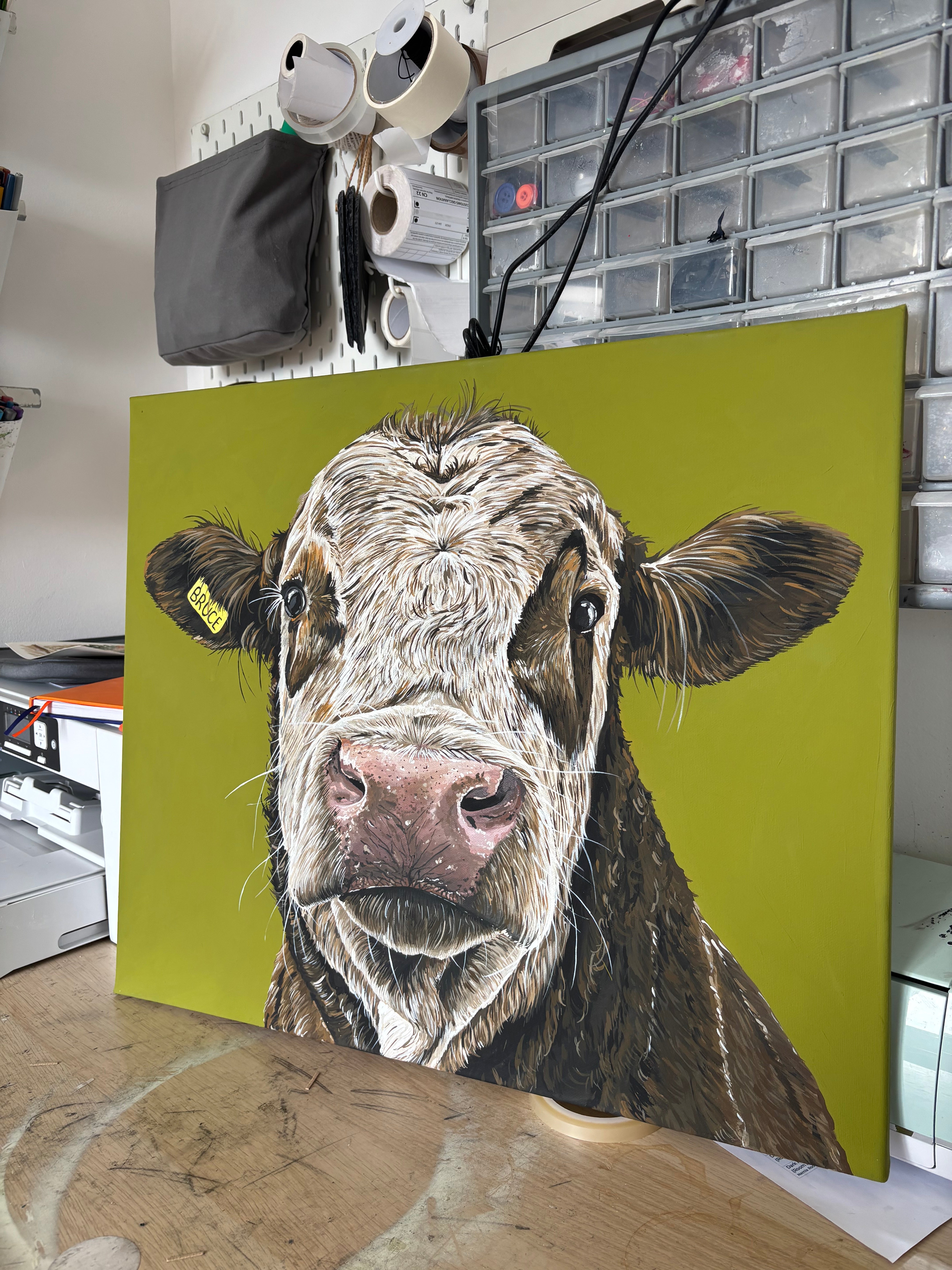 ‘Bruce’ Acrylic Canvas Original