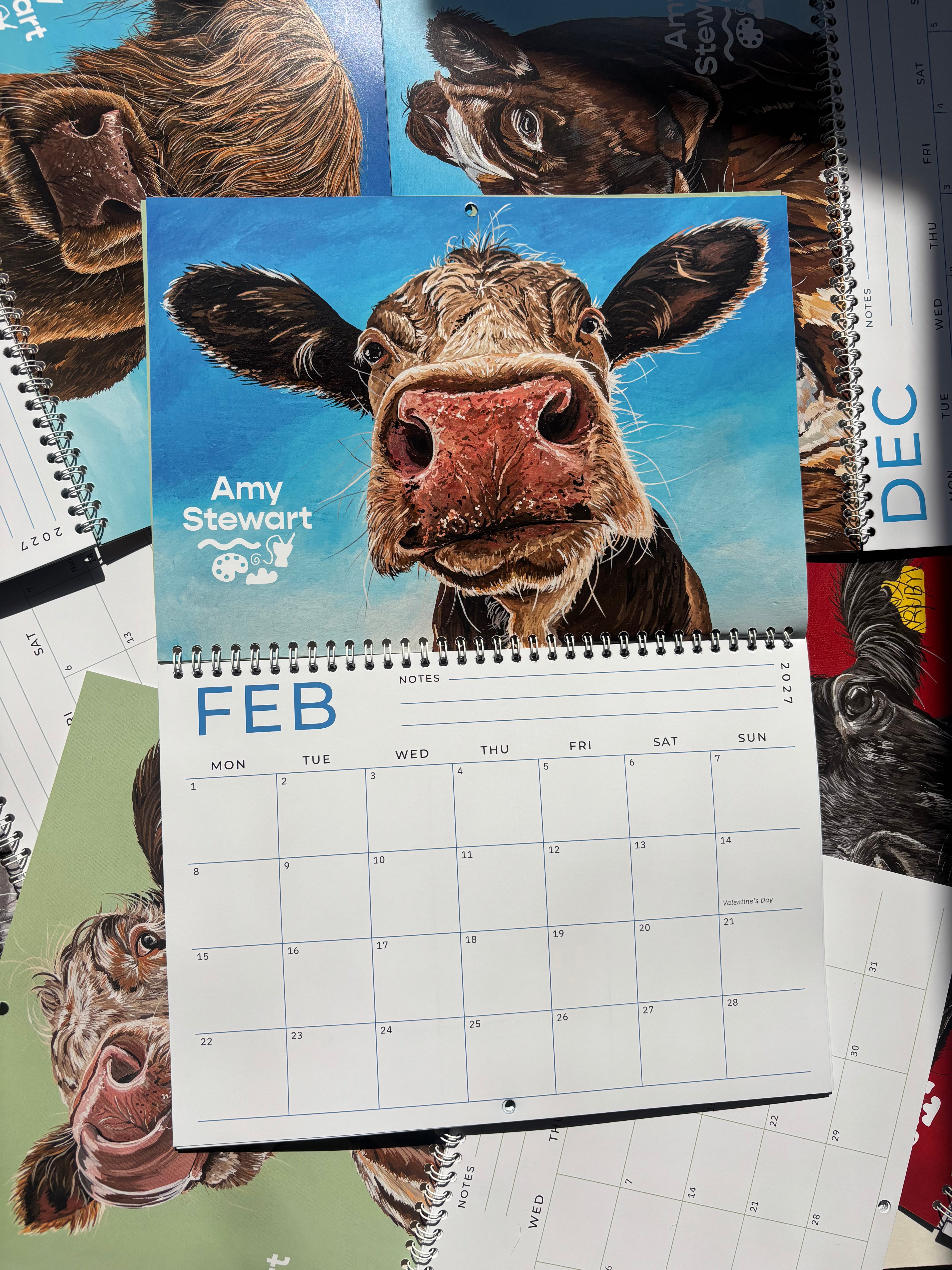 2027 Cow Calendar