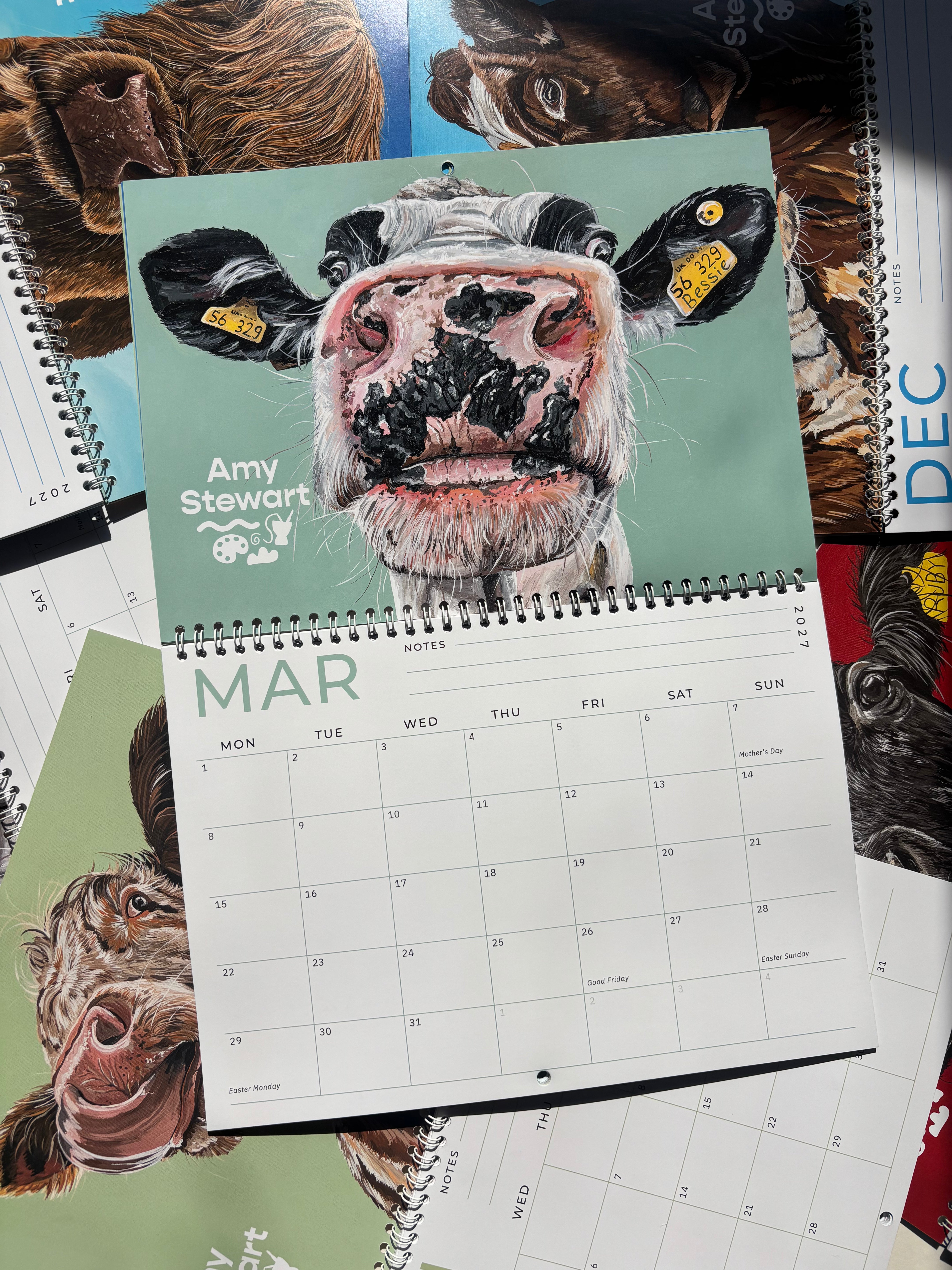 2027 Cow Calendar