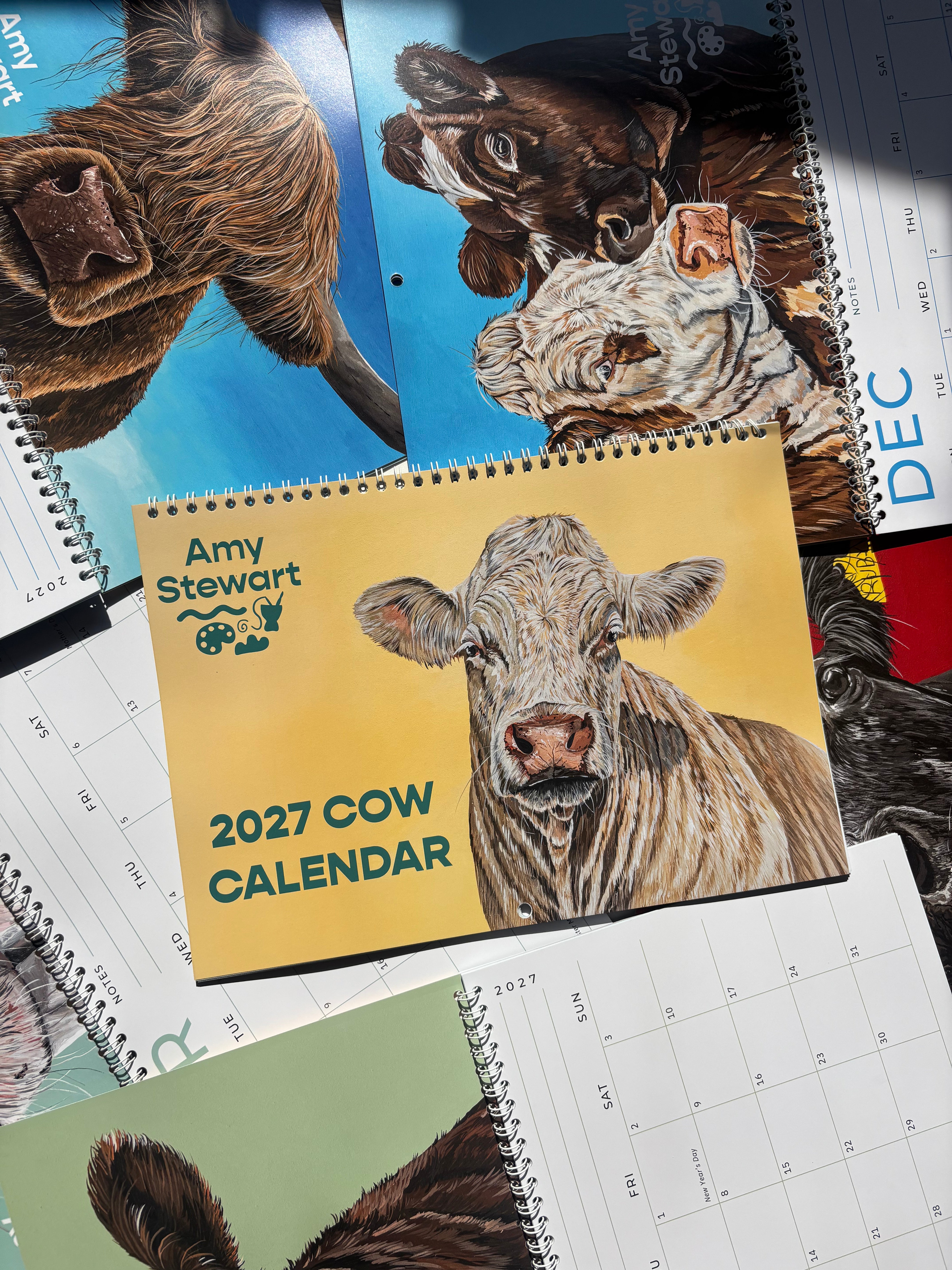 2027 Cow Calendar