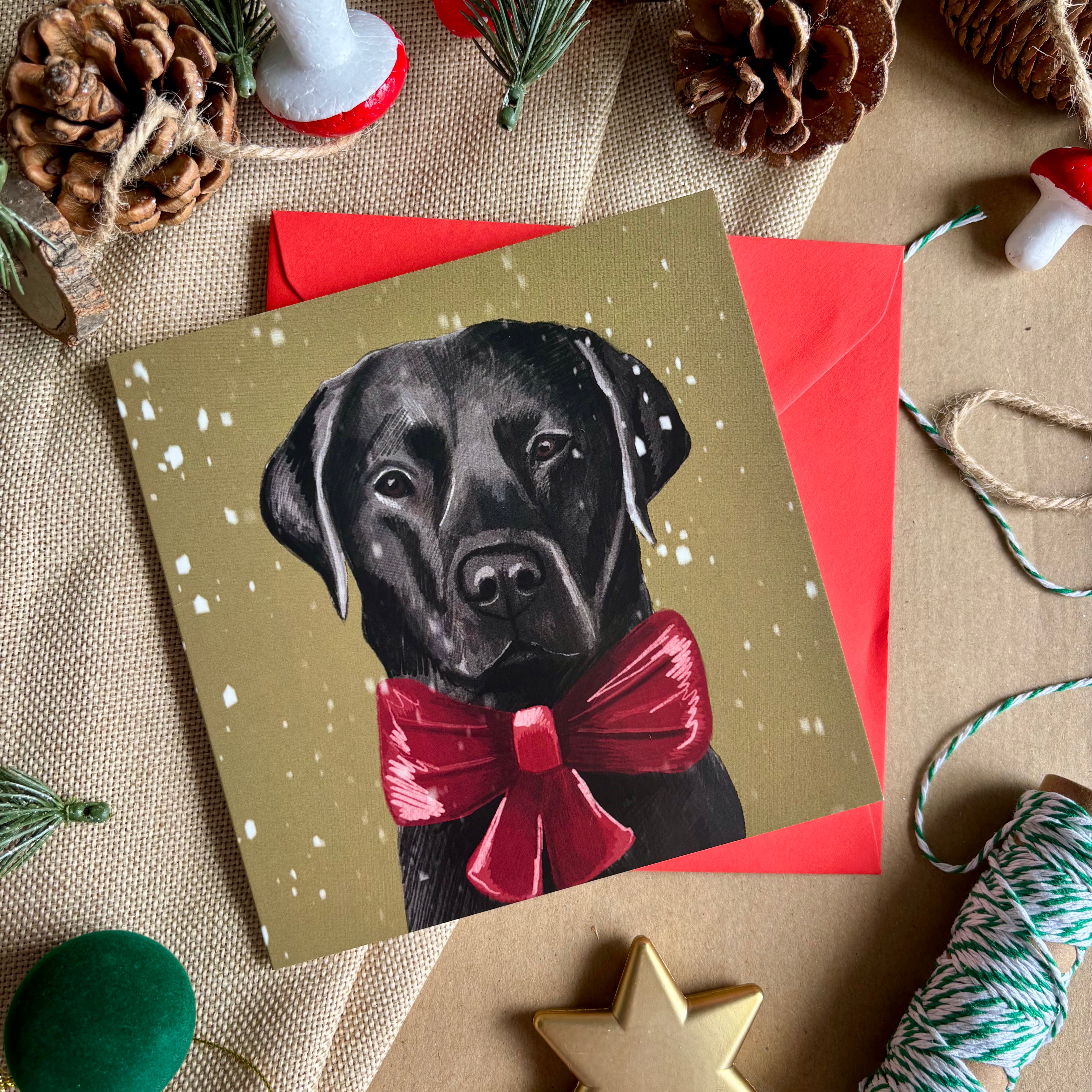Labrador Christmas Card