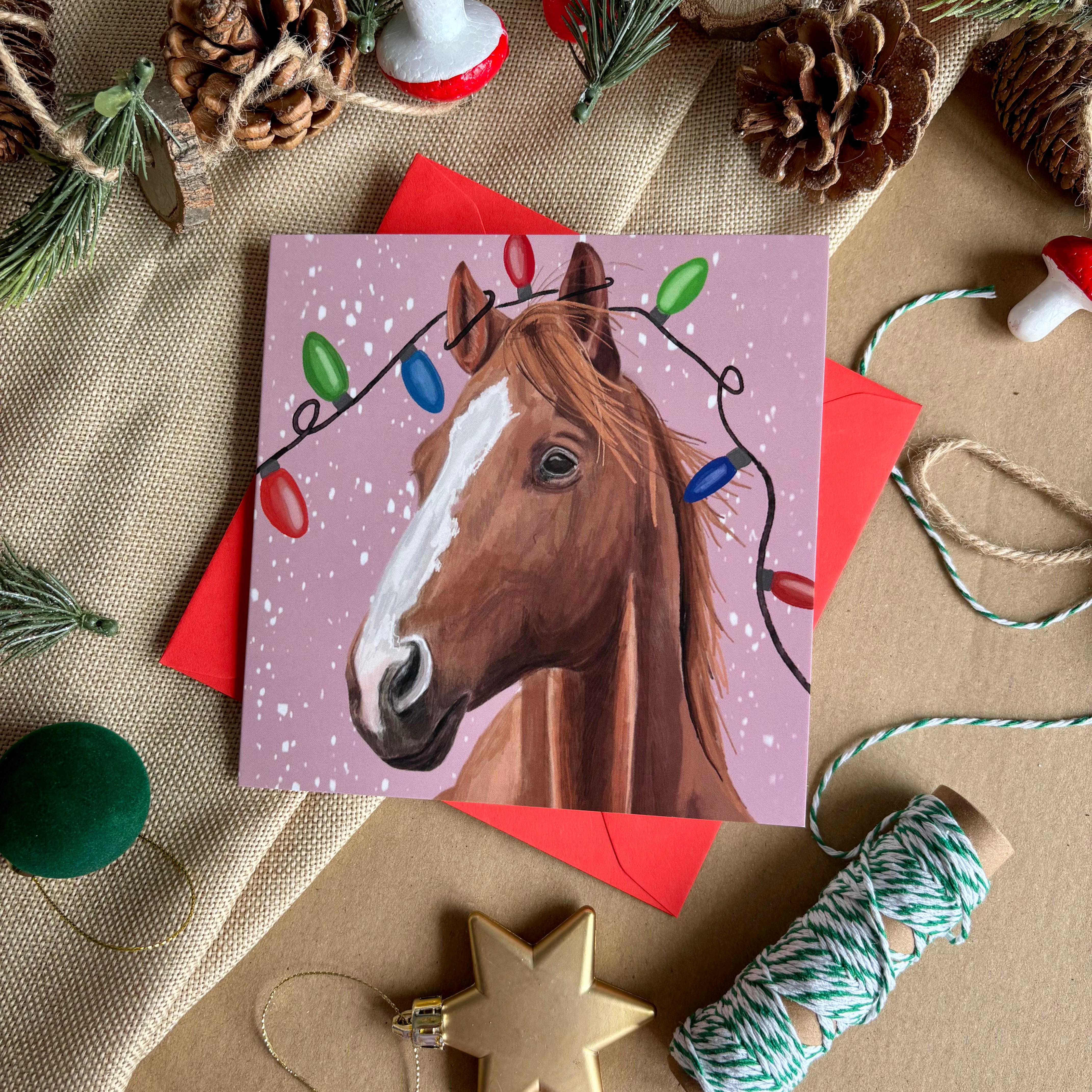 Horse Christmas Card