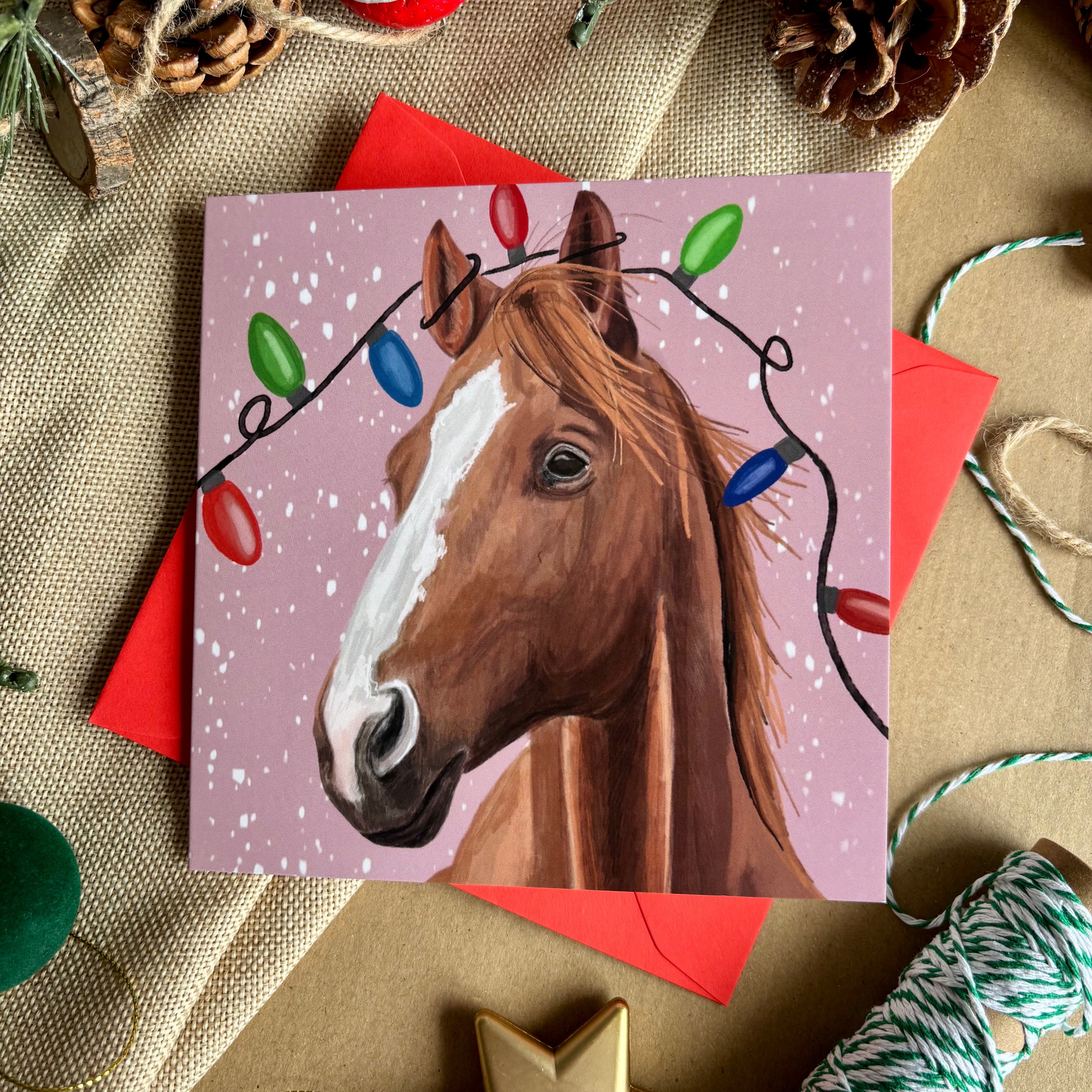 Horse Christmas Card