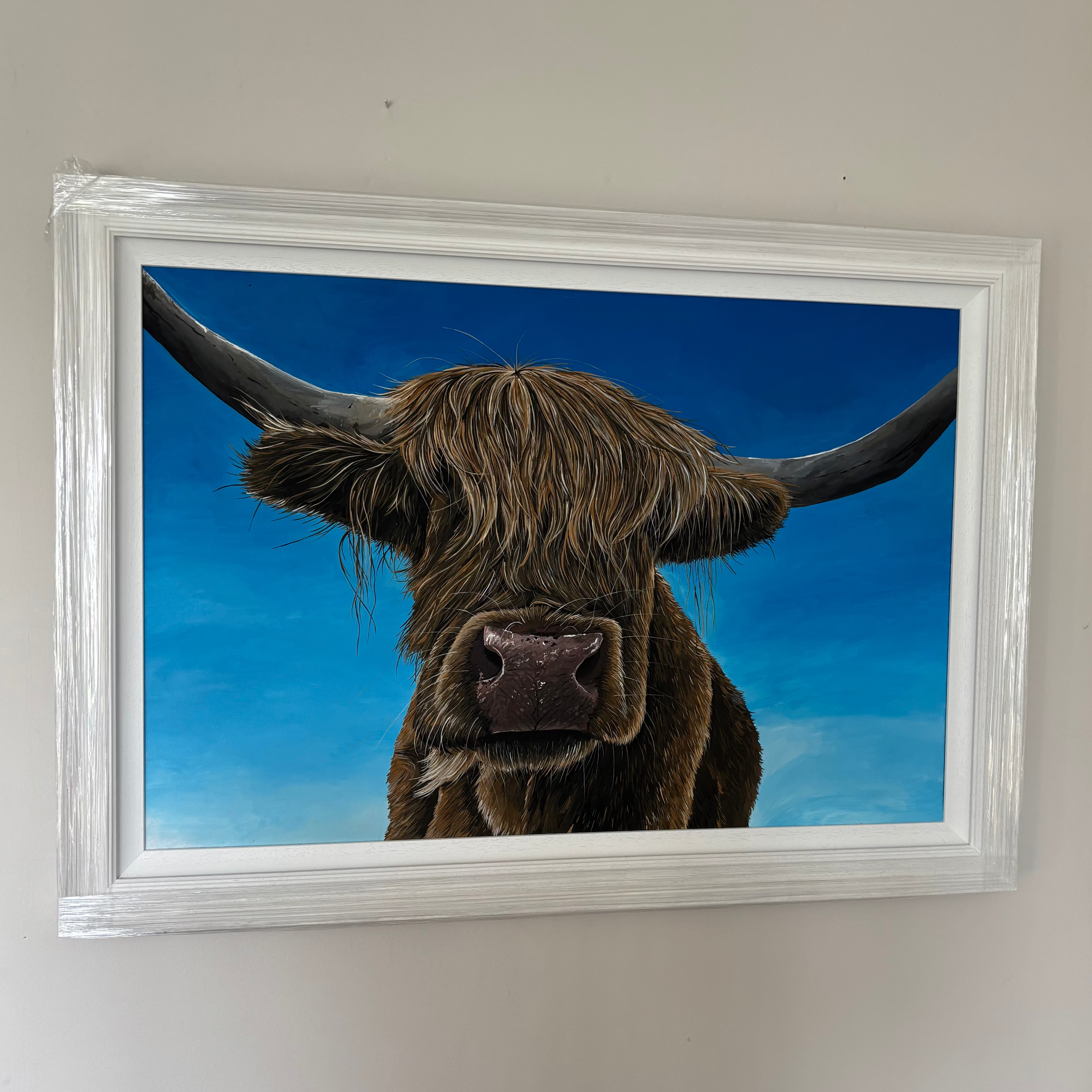 'Fifi' The Highland Cow Original Canvas Painting
