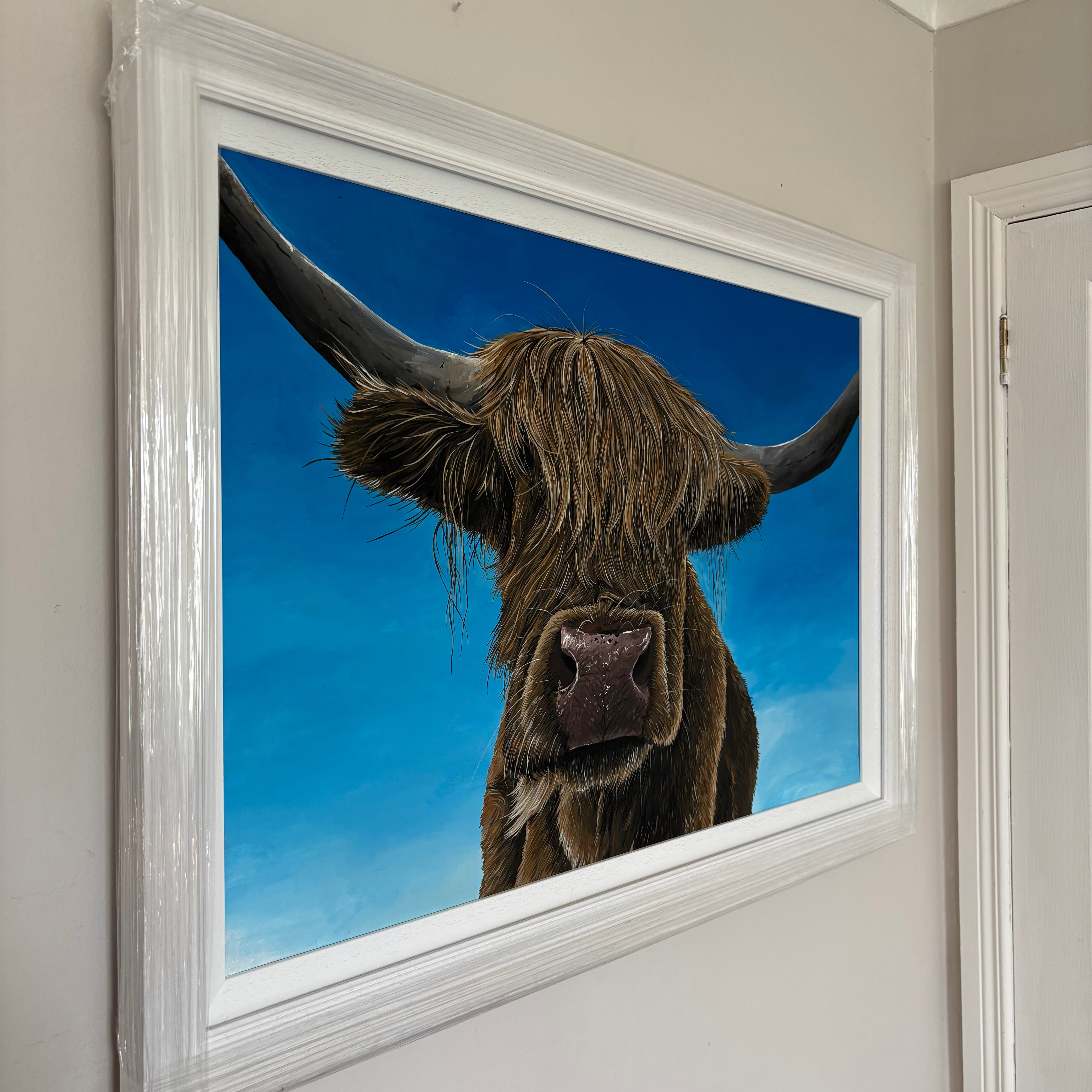 'Fifi' The Highland Cow Original Canvas Painting