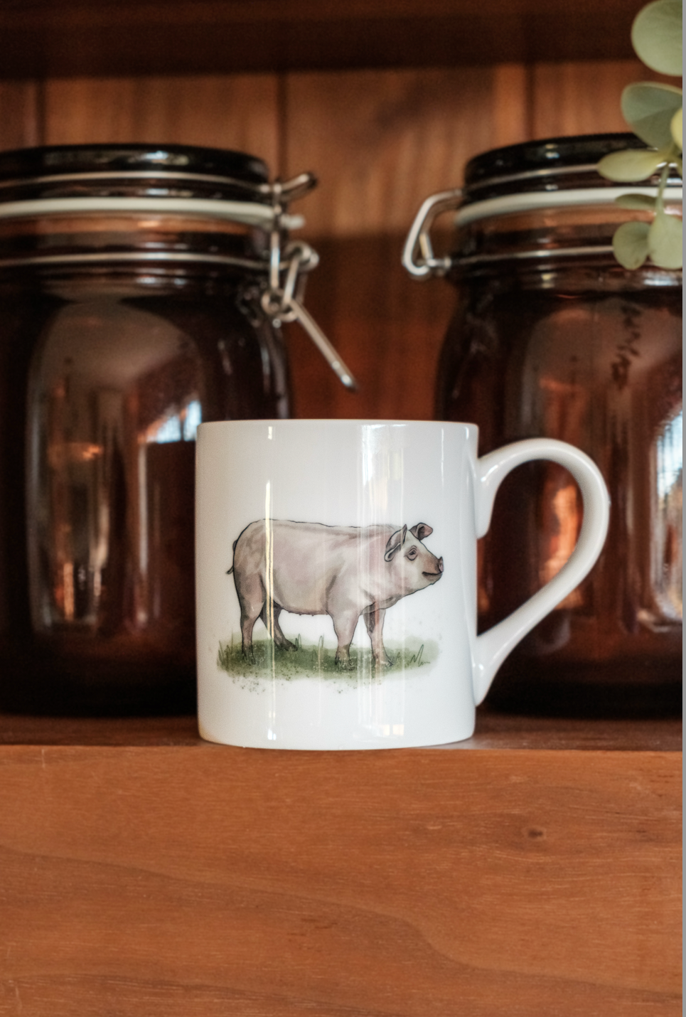 Pig Bone China Mug