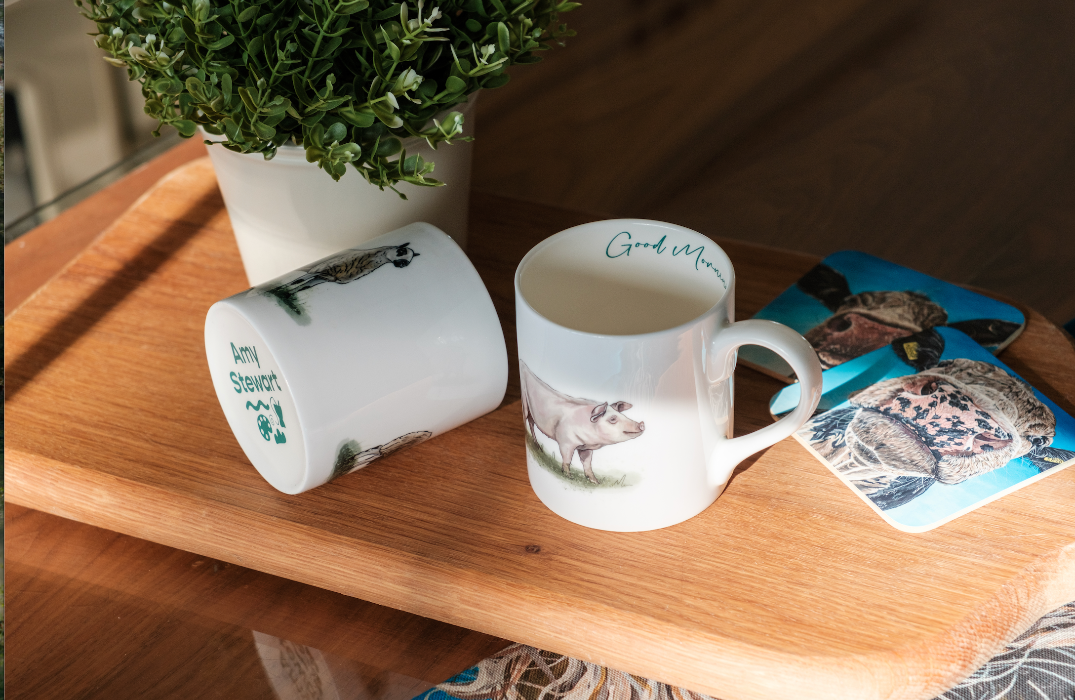 Pig Bone China Mug