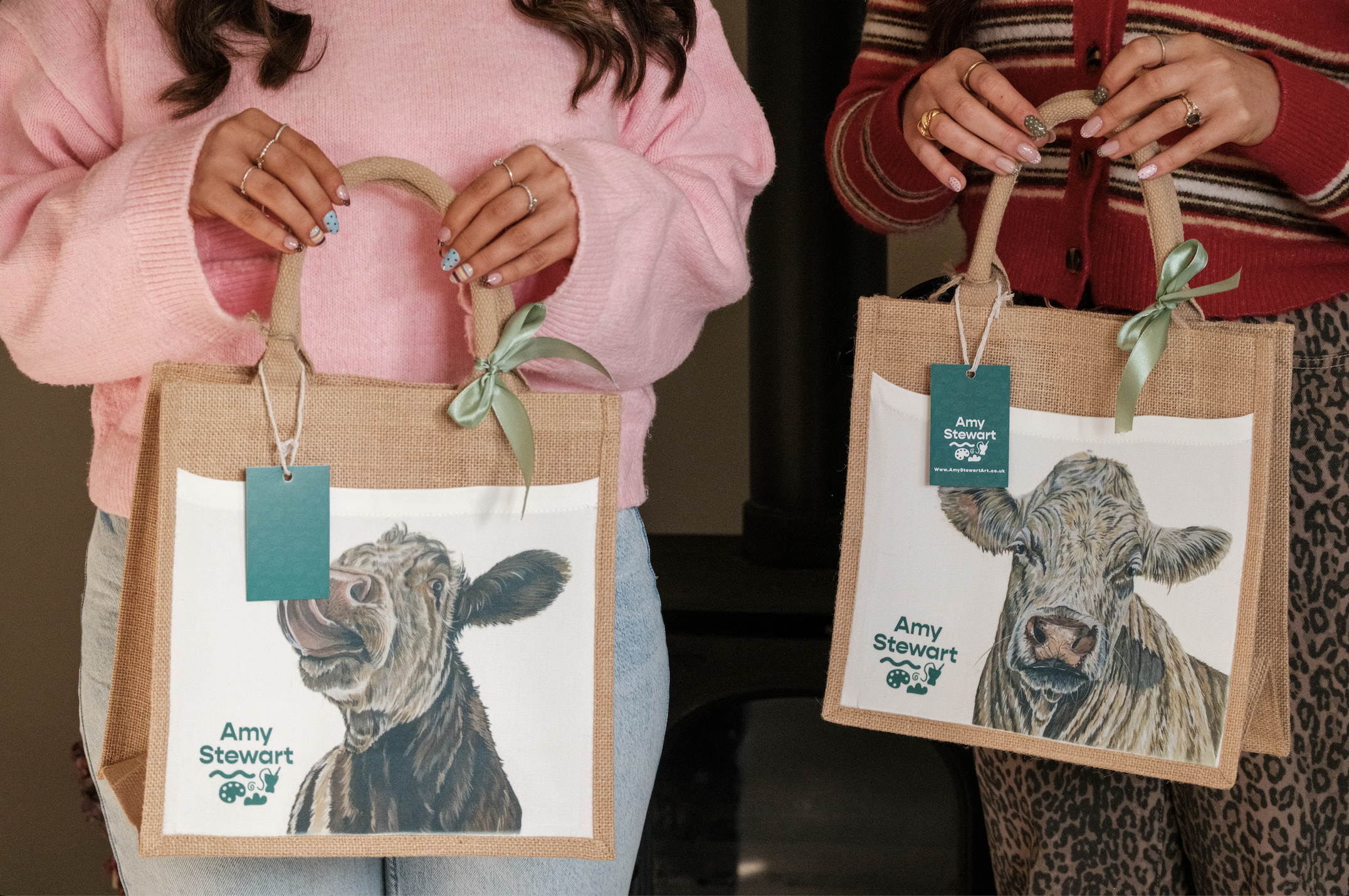 'Marjorie' Jute Bag with Pocket