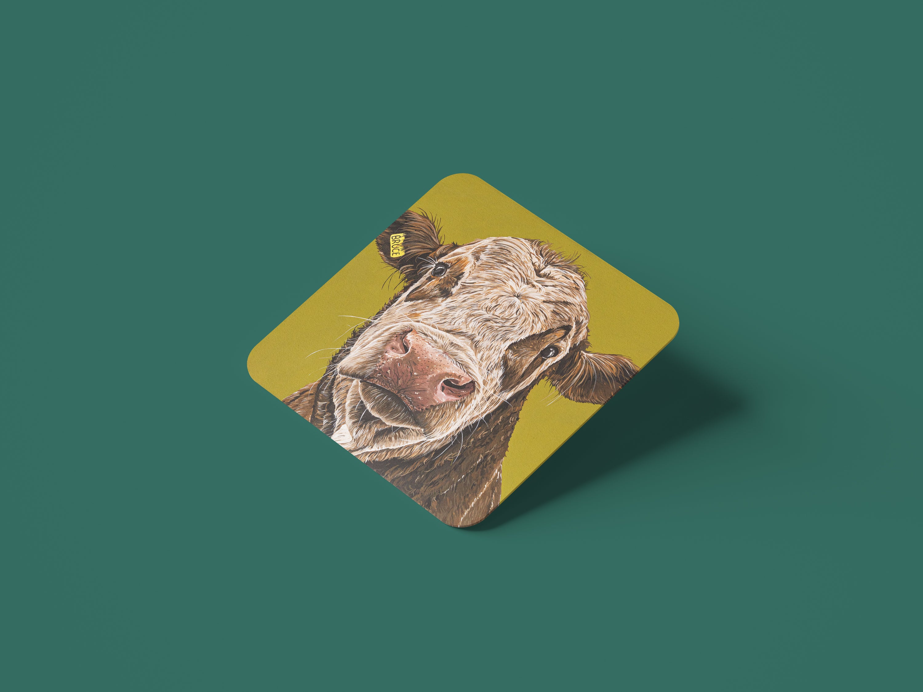 "Bruce" Coaster and Placemat