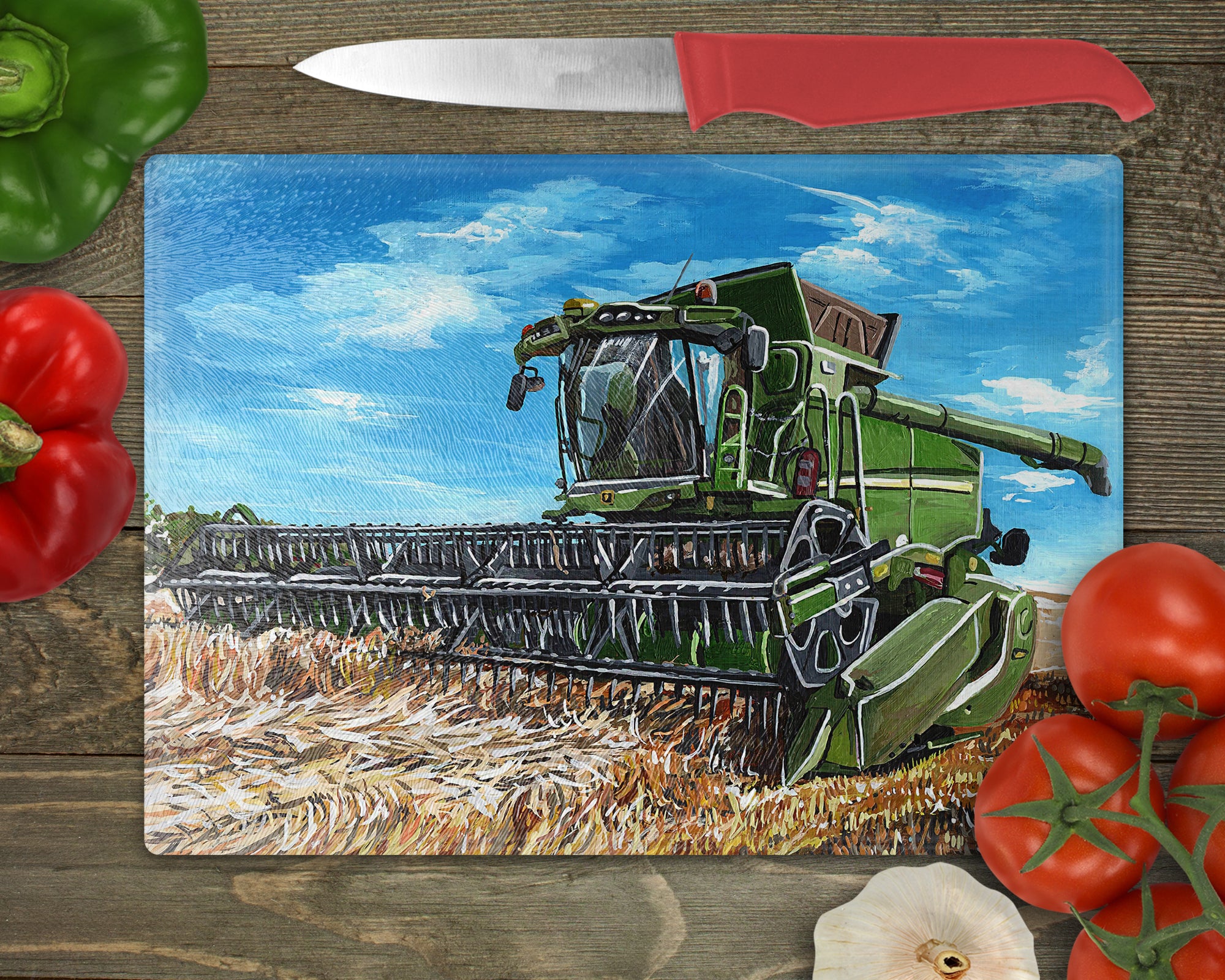 John Deere Combine Glass Worktop Saver