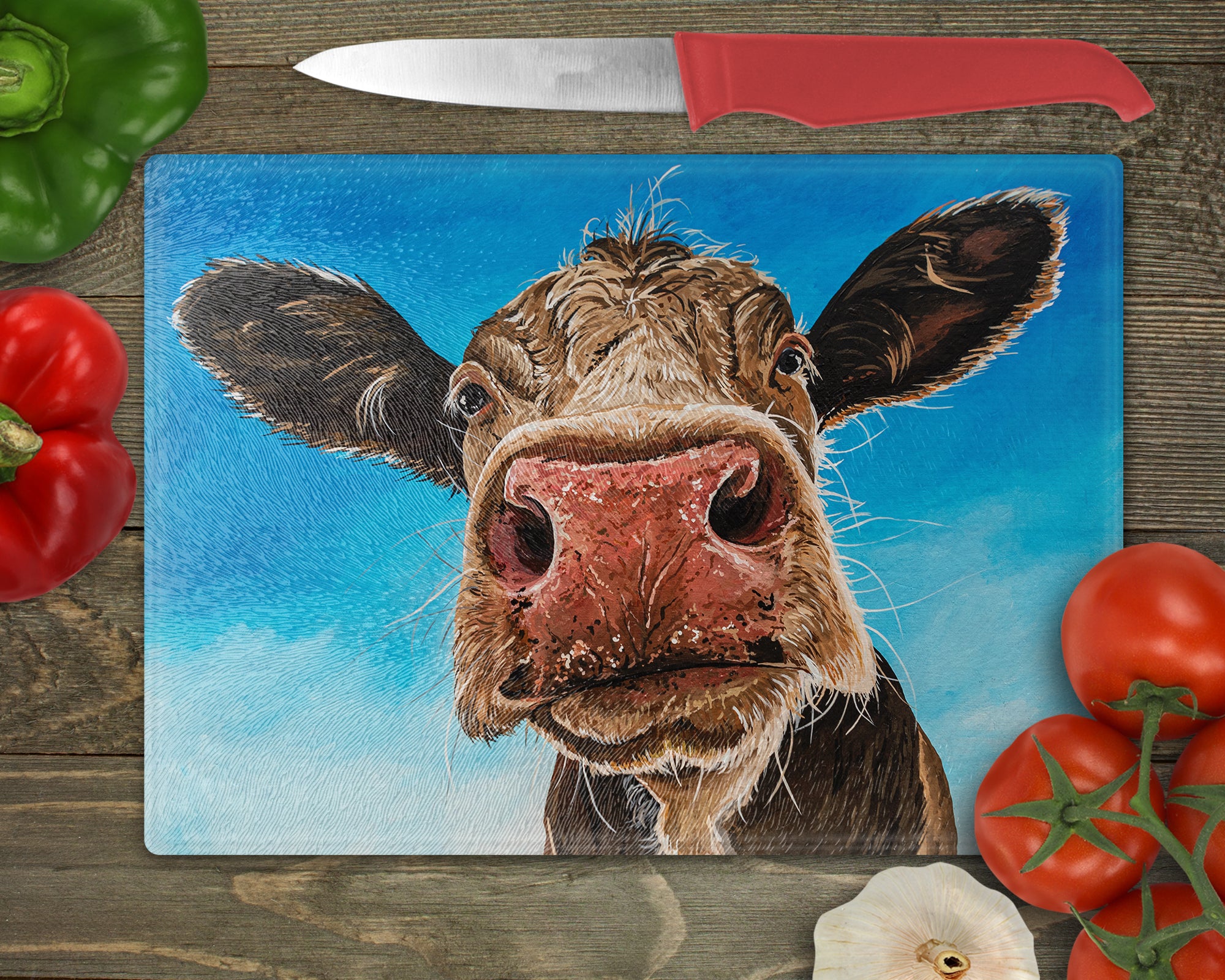 "Elsie" Glass Chopping Board