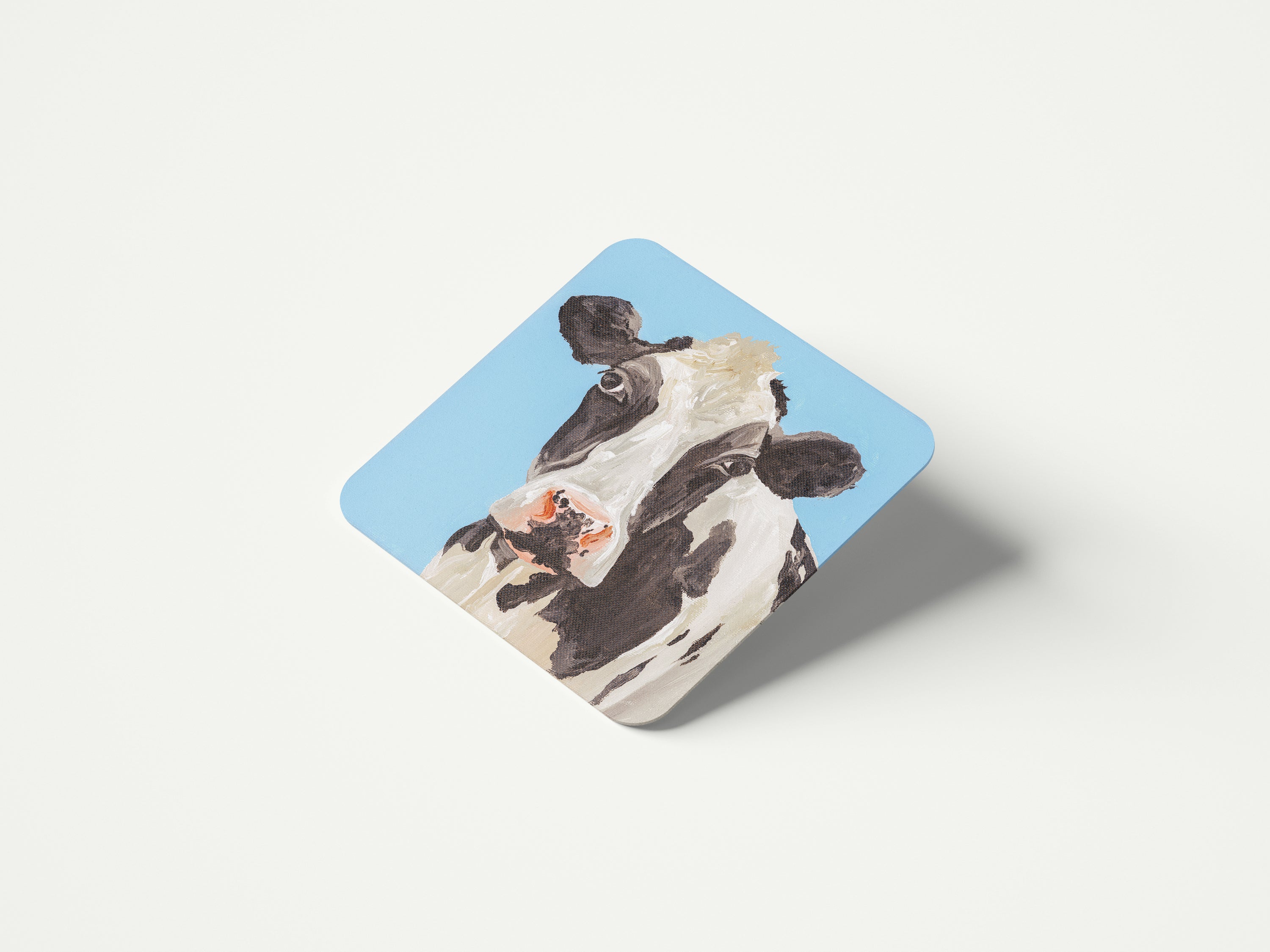 Blue Cow Coaster and Placemat