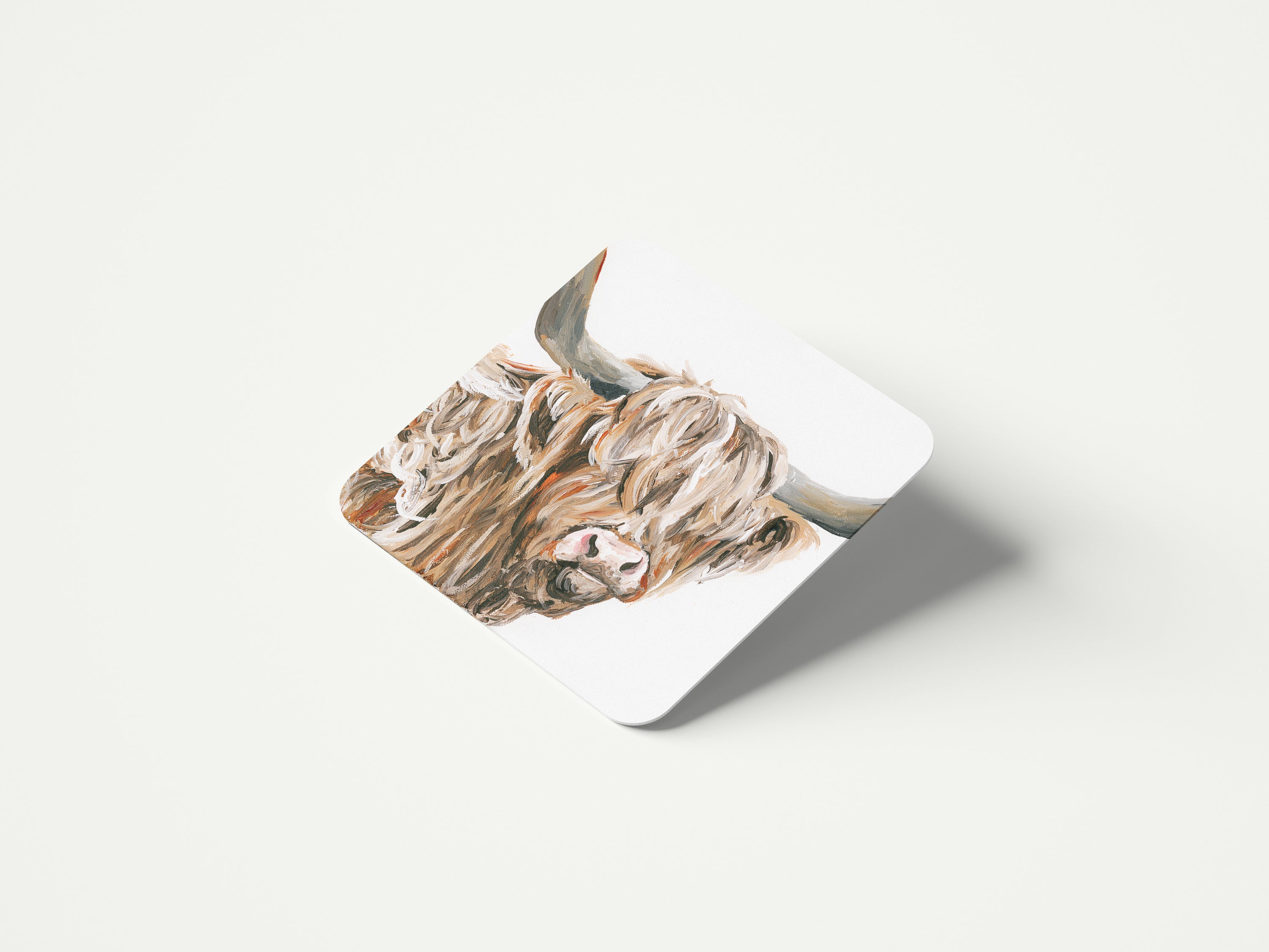 Highland Cow Coaster and placemat