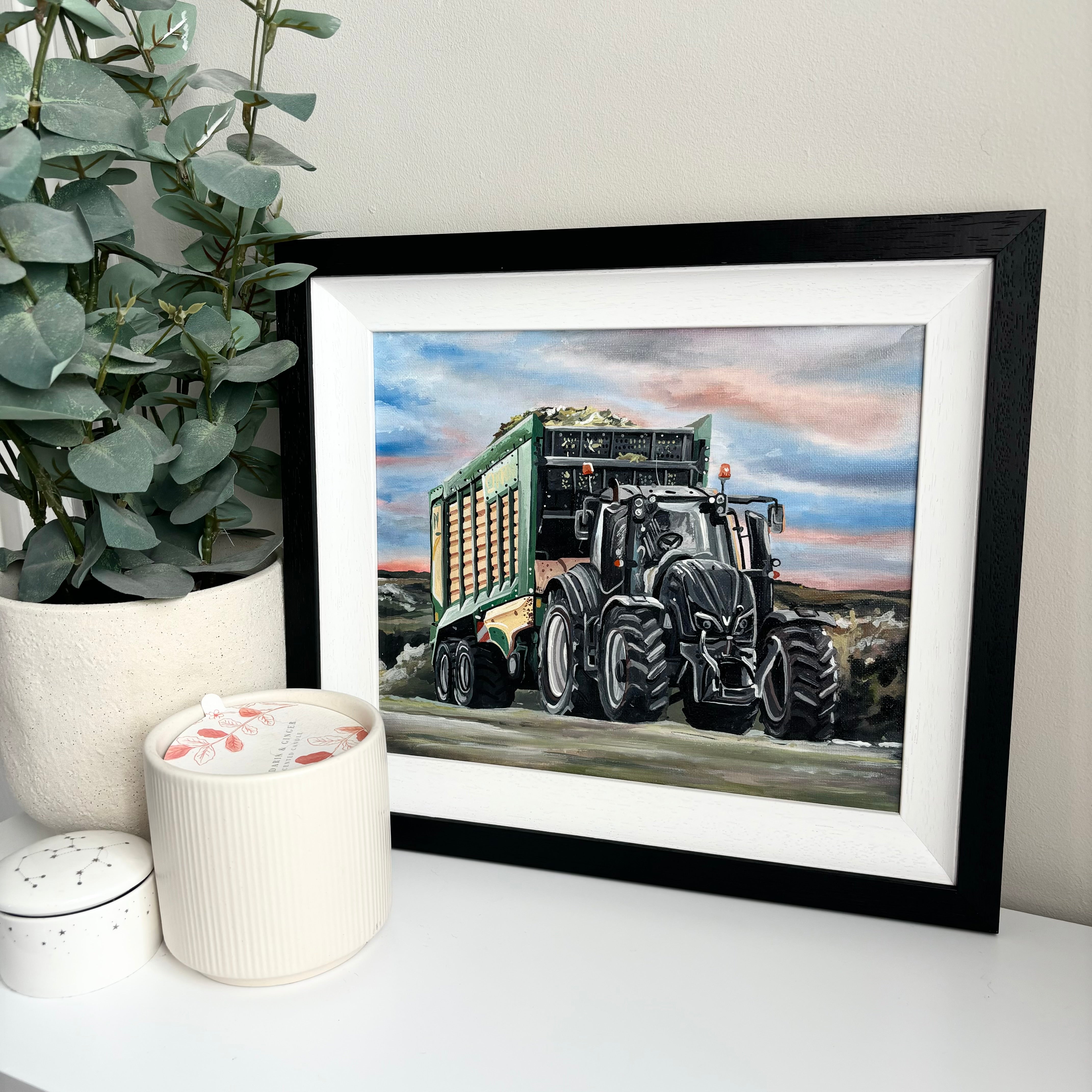 Valtra T254 Framed Original Acrylic Painting