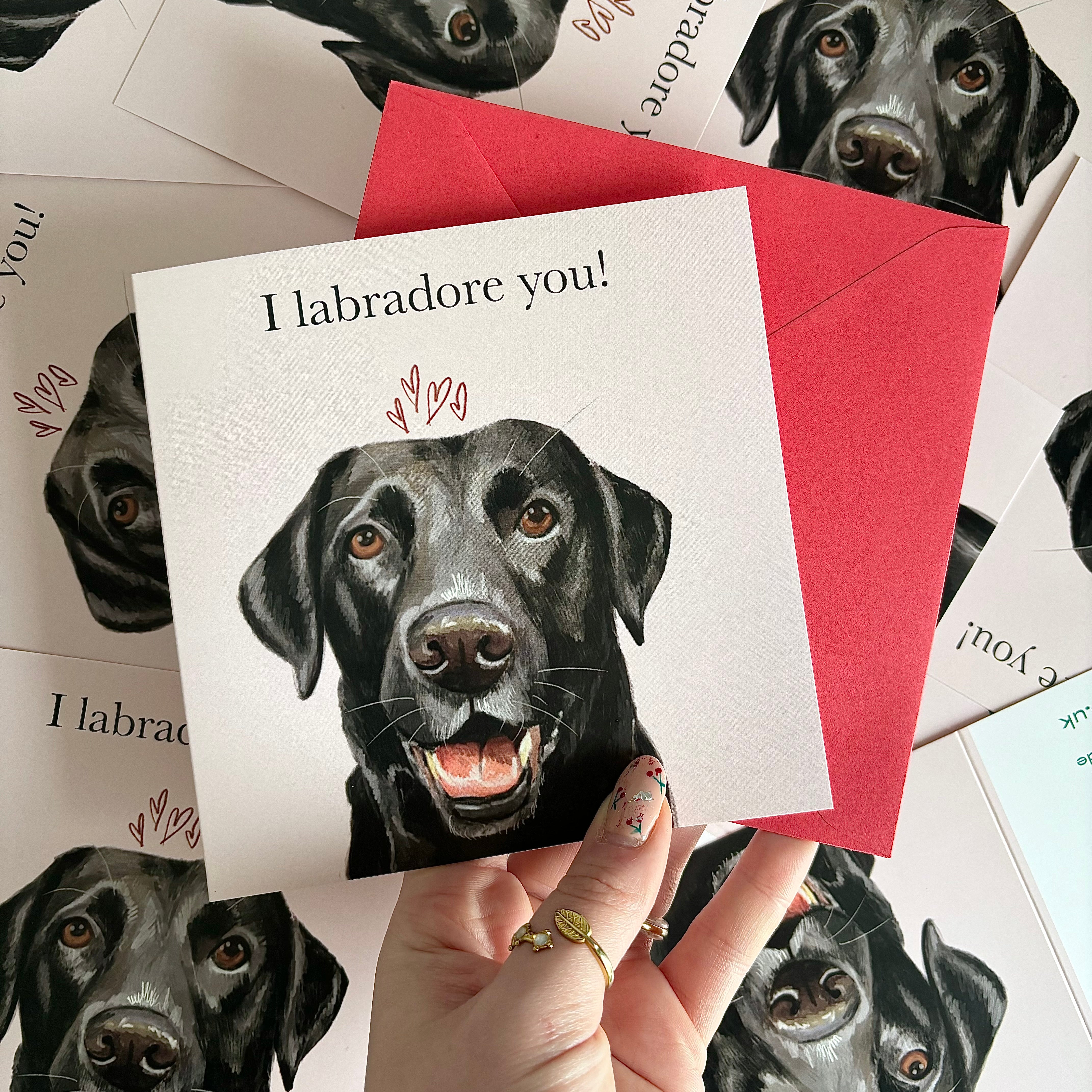 Labrador Valentine’s Day Card