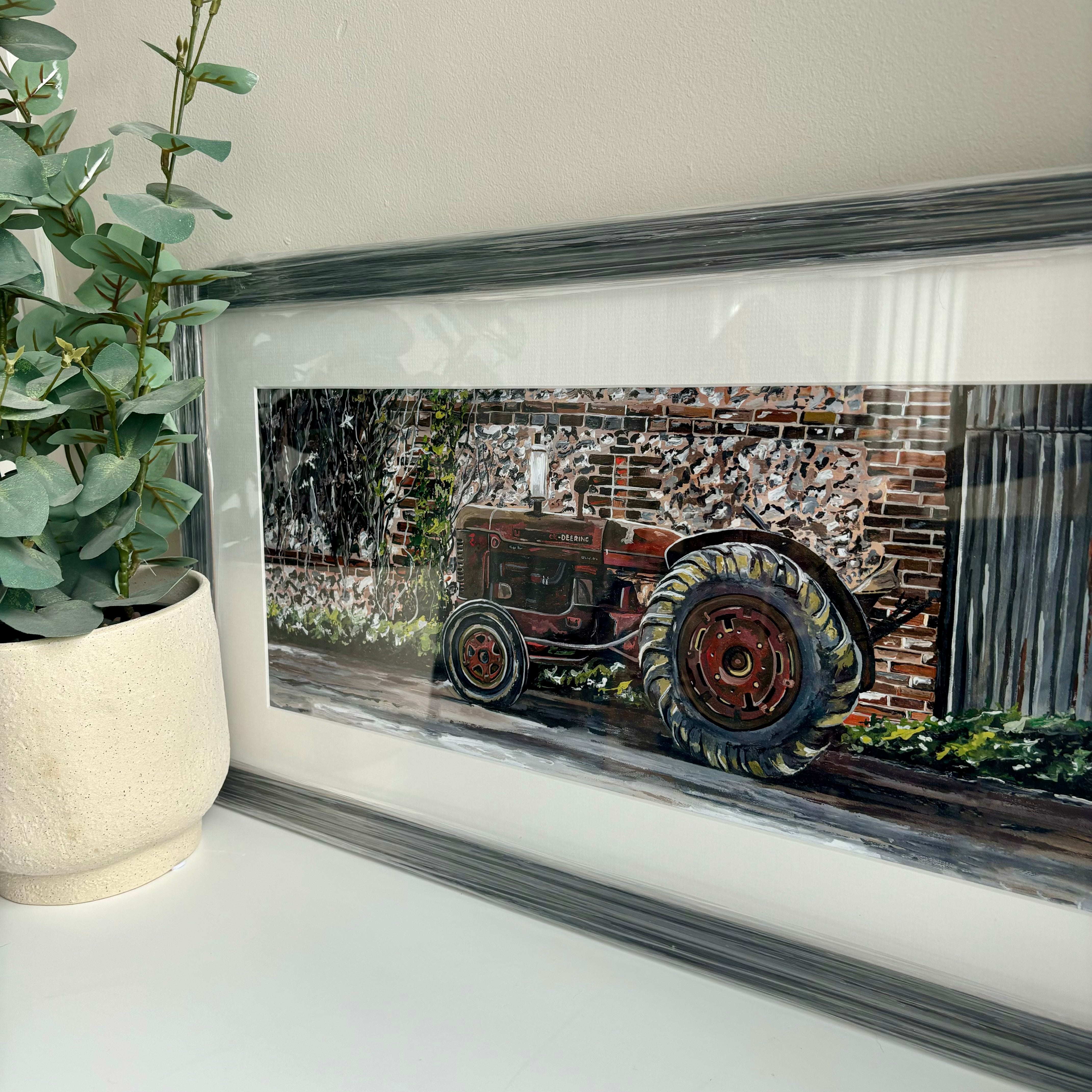 Large Framed McCormick Deering Tractor Print