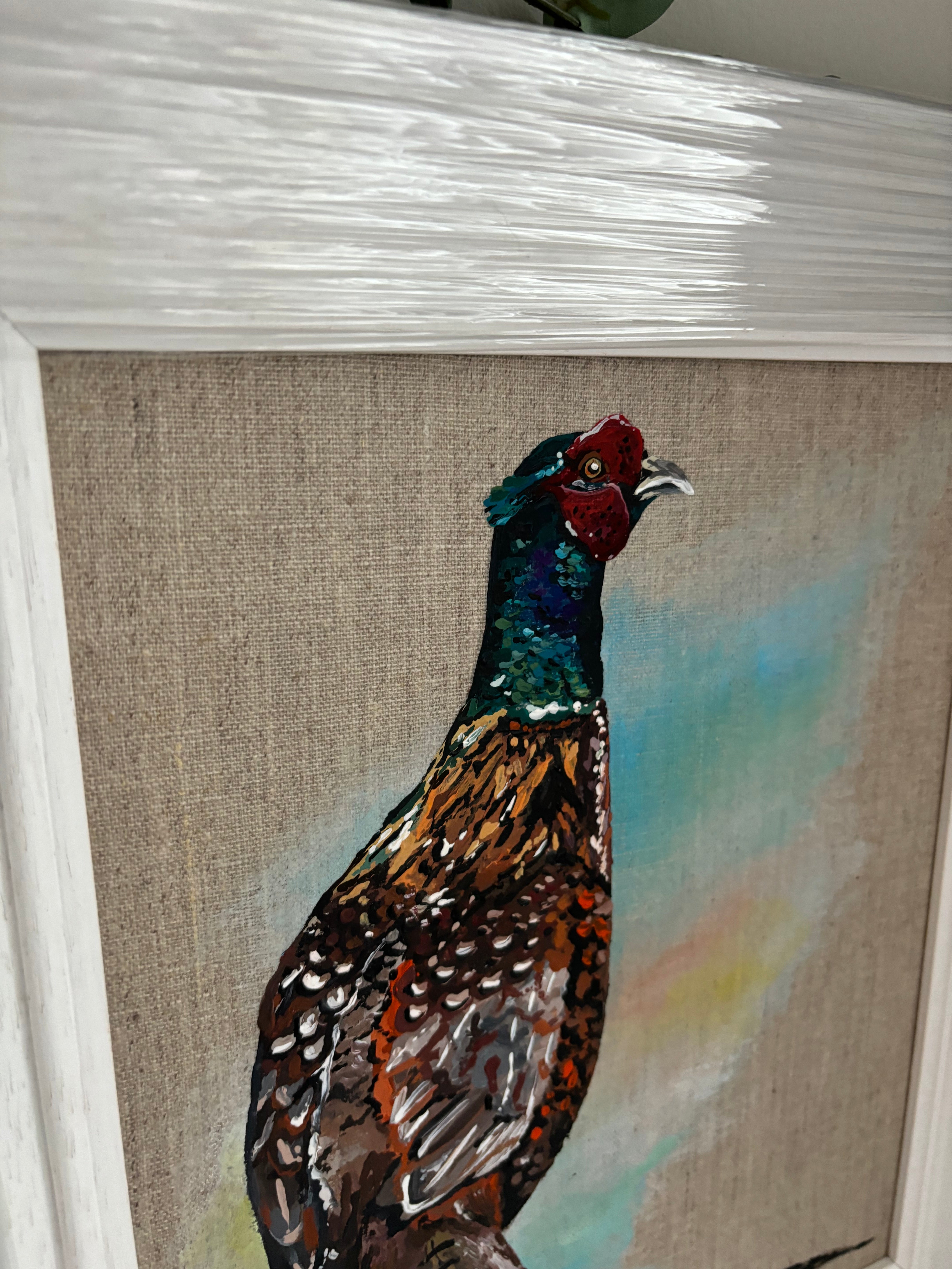 Original Pheasant, Acrylic on Linen Canvas