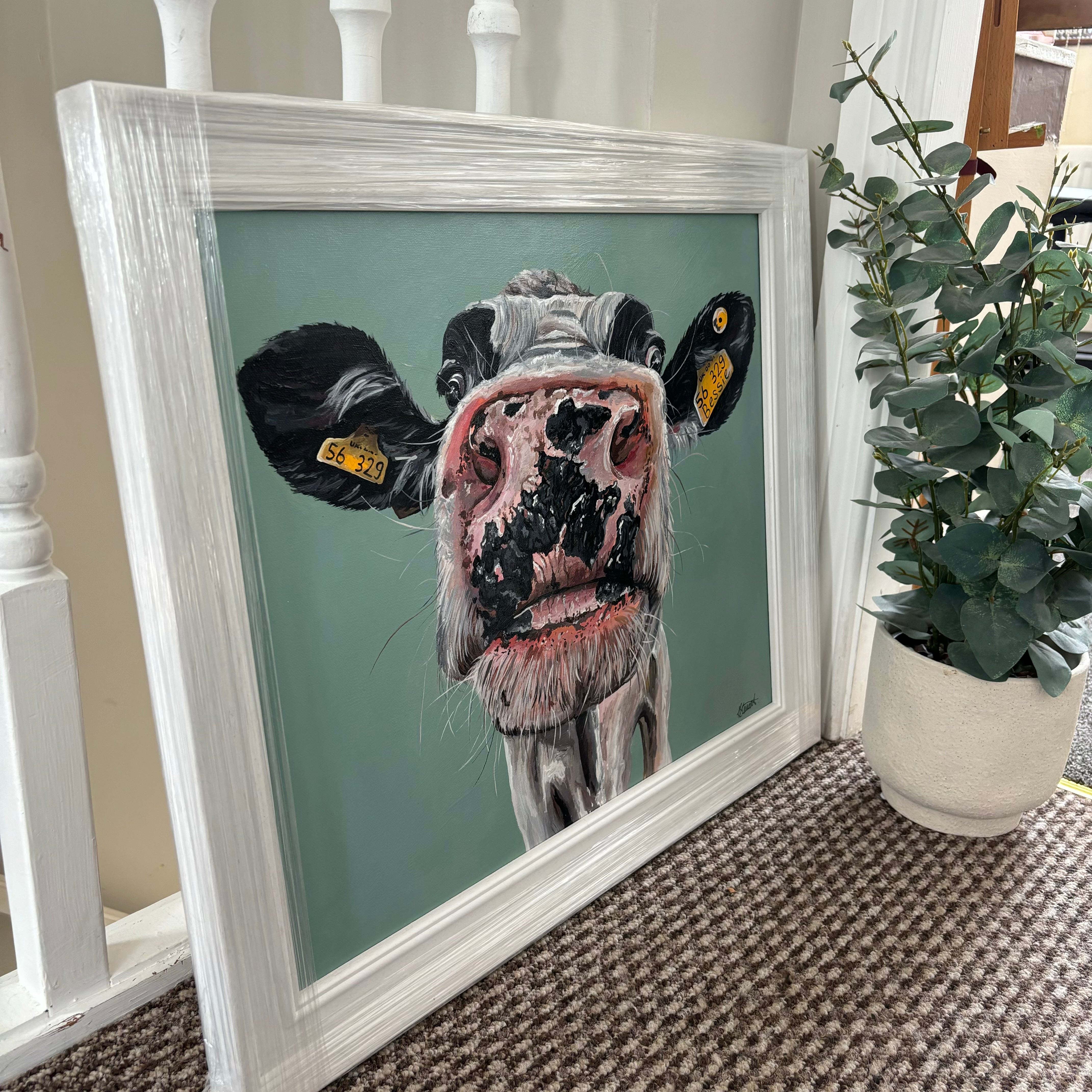 ‘BESSIE’ Framed Original, Acrylic on Canvas