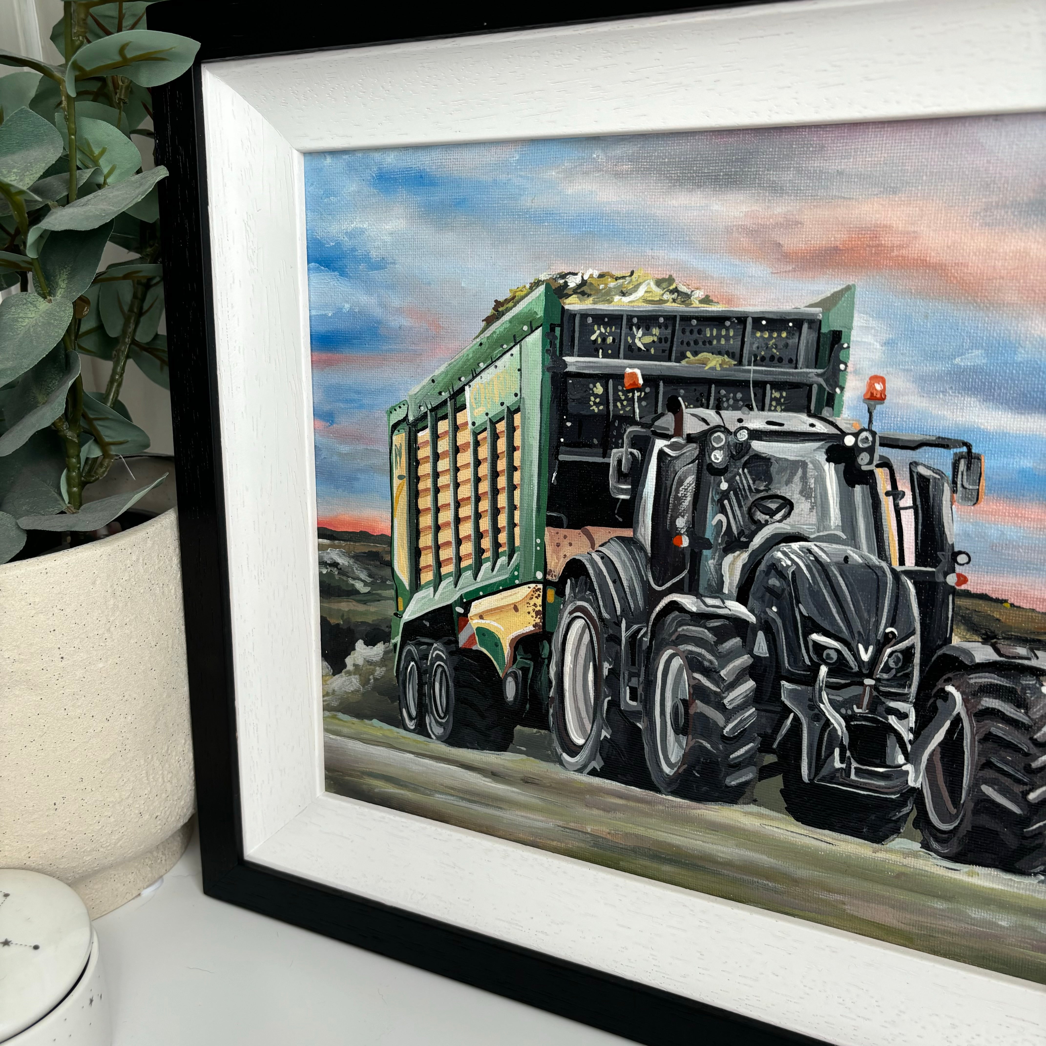 Valtra T254 Framed Original Acrylic Painting