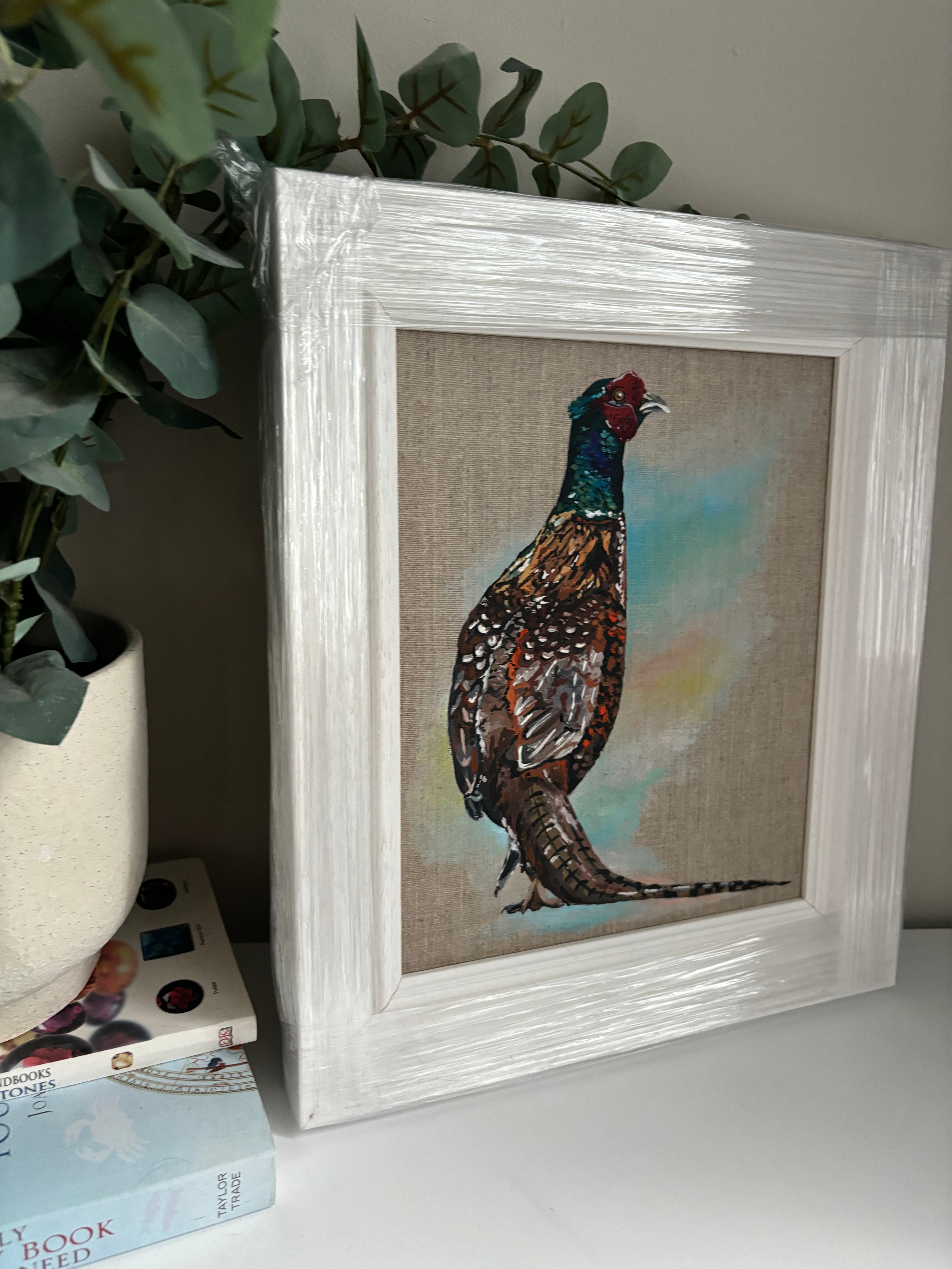 Original Pheasant, Acrylic on Linen Canvas