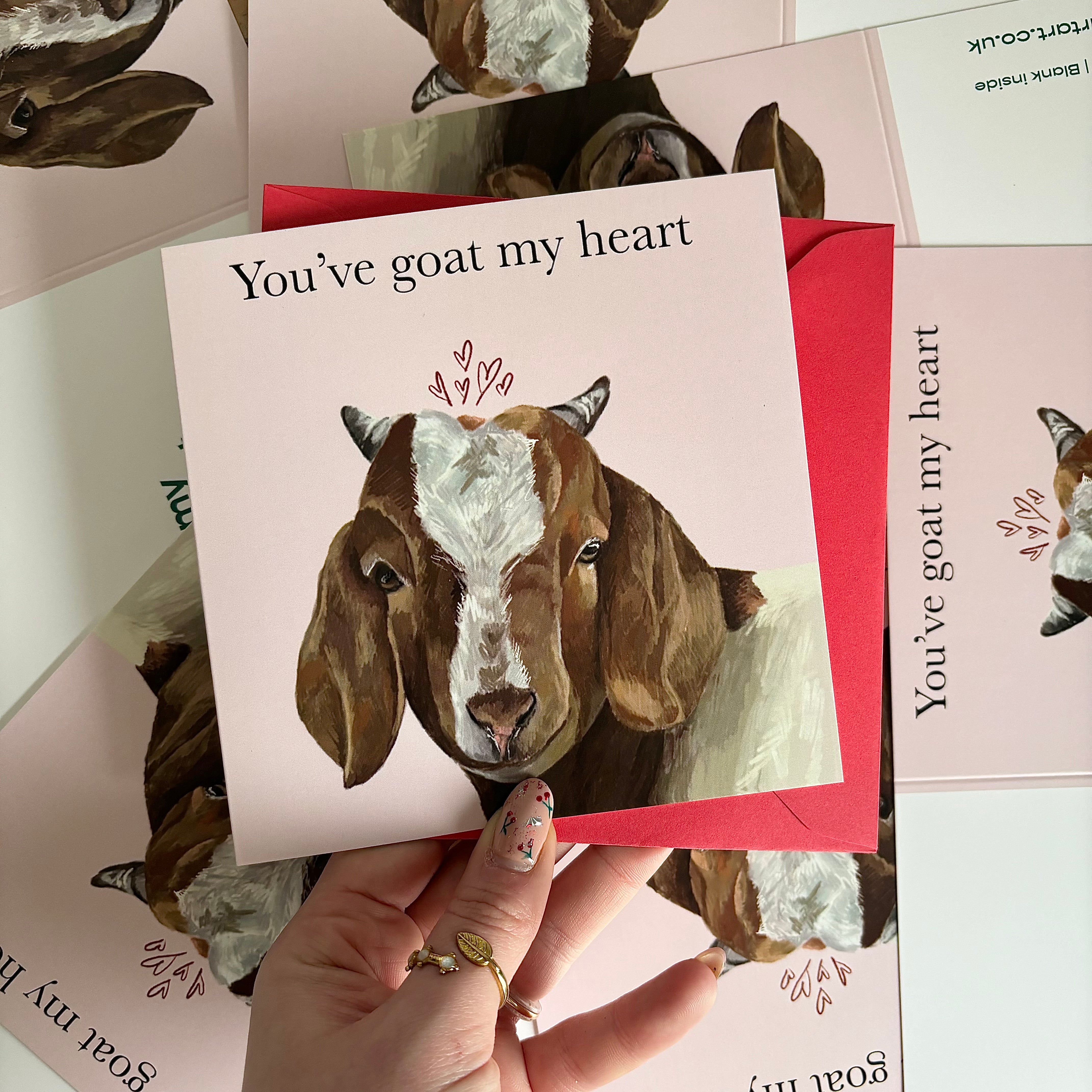 Goat Valentine’s day Card