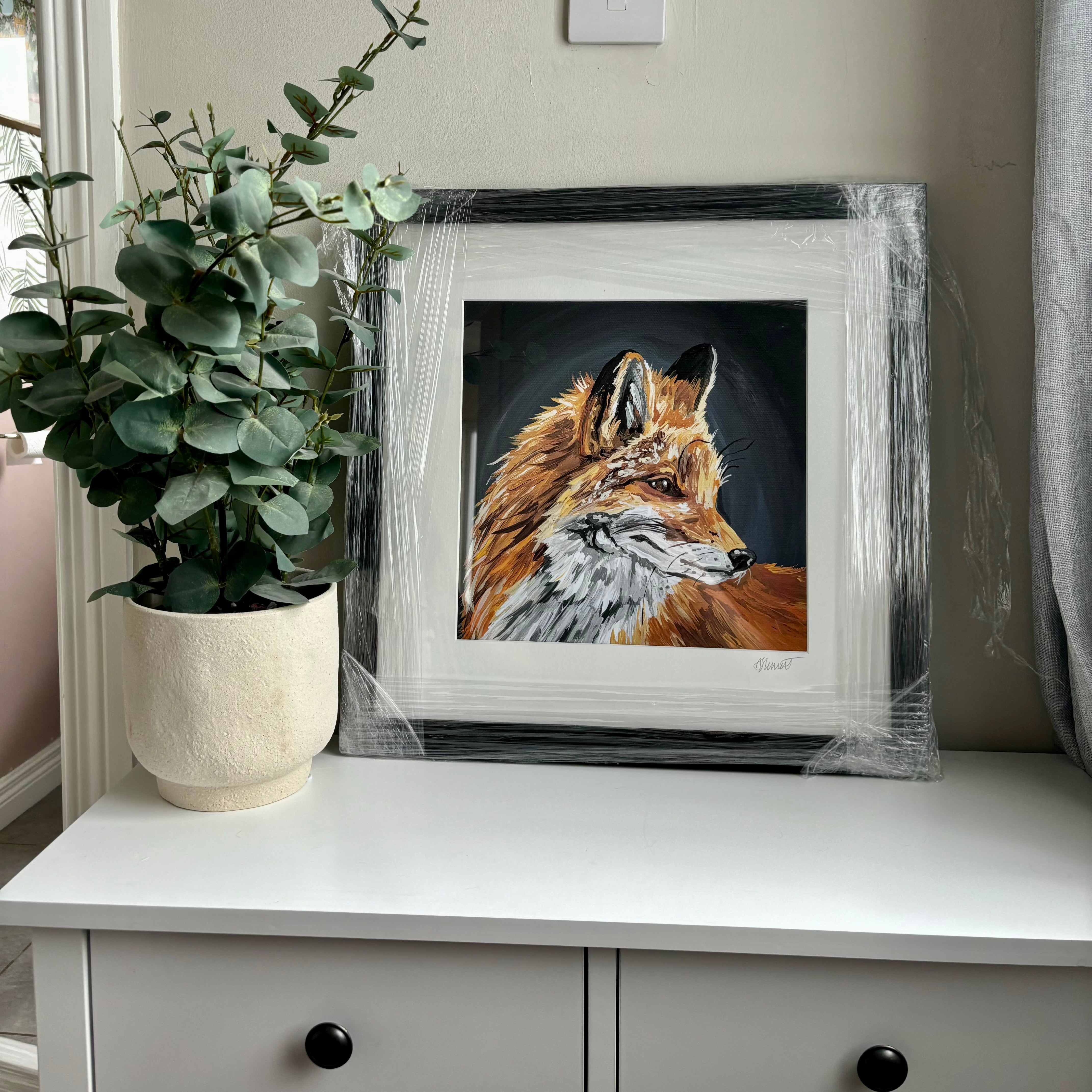 Large Framed Fox Print