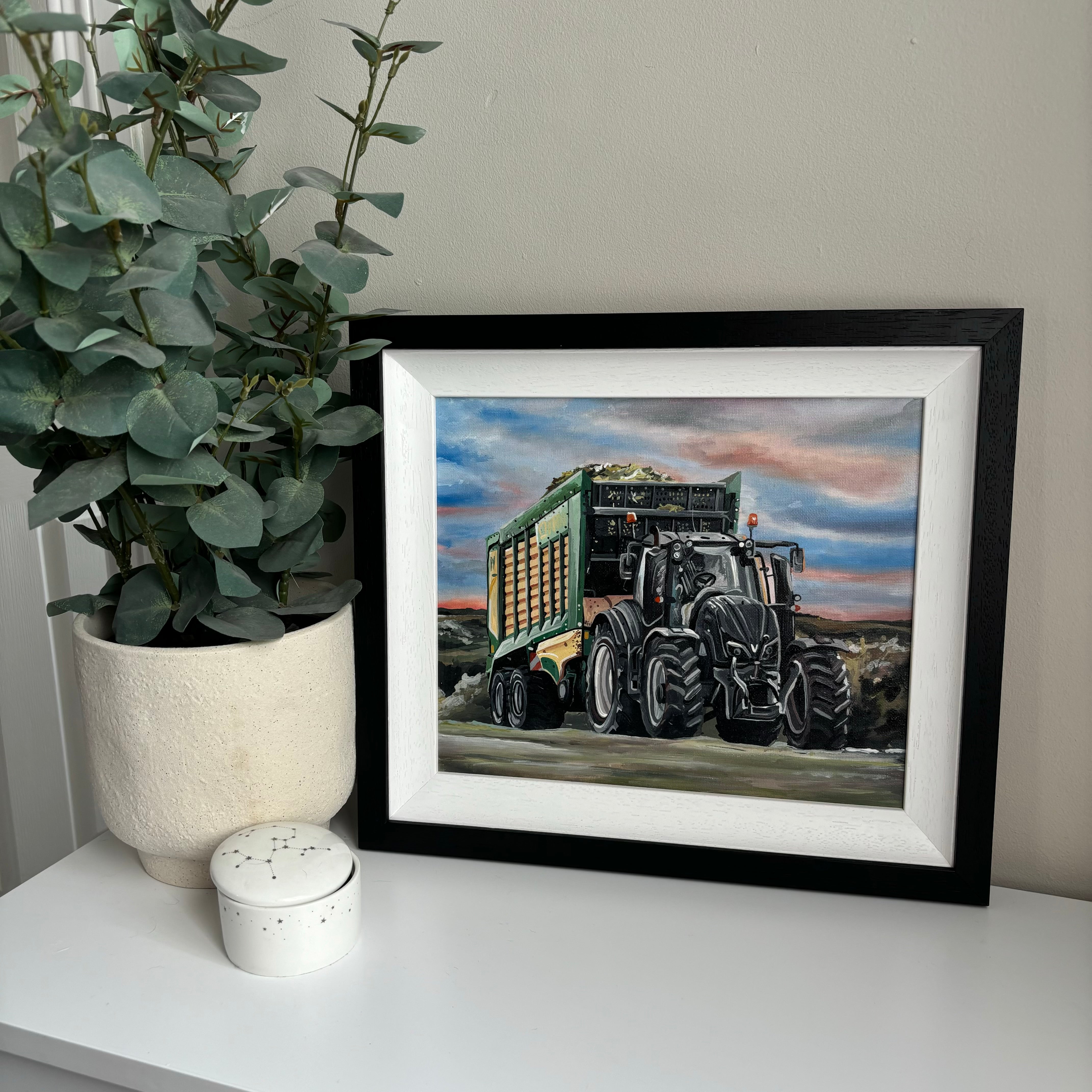 Valtra T254 Framed Original Acrylic Painting