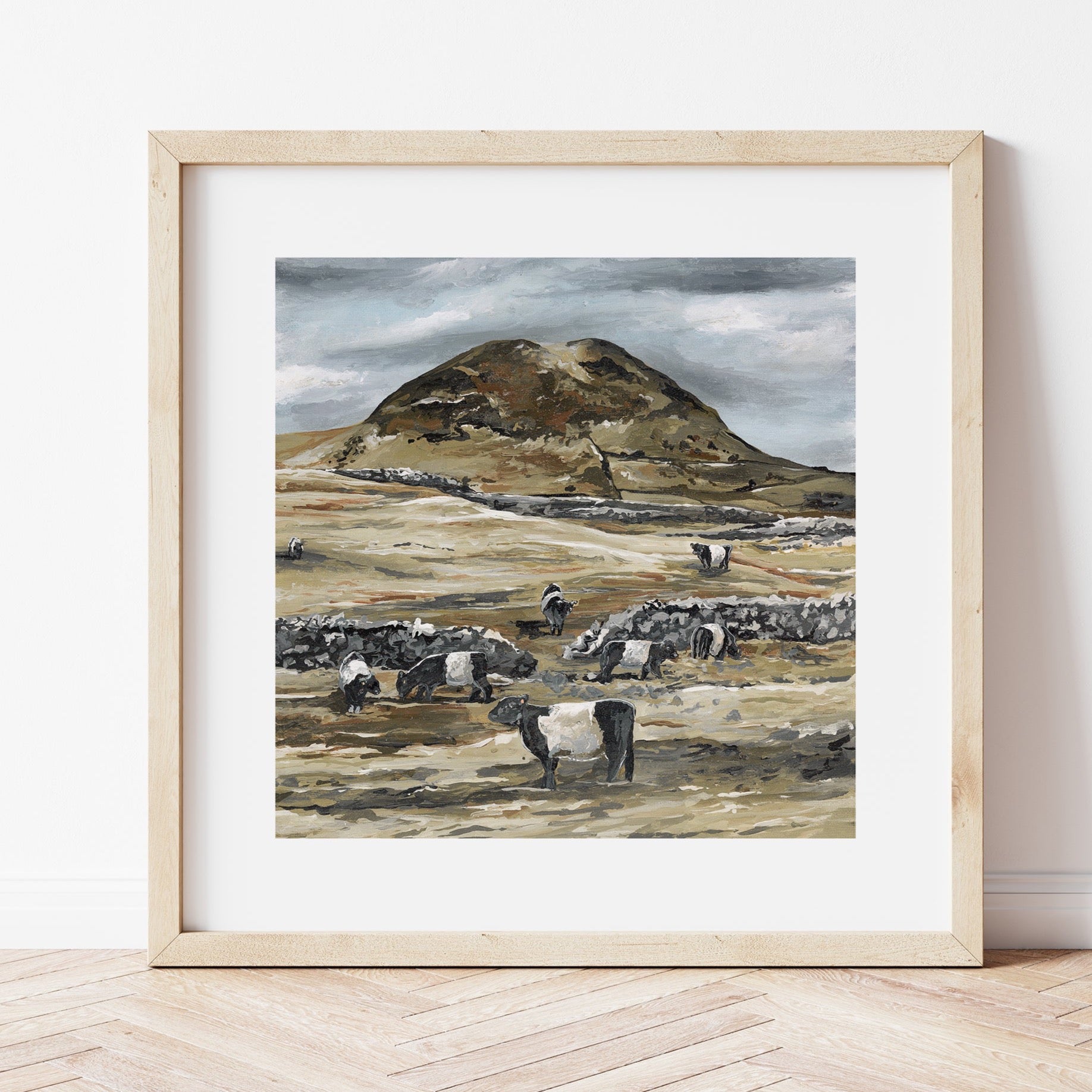 "Belties at Slemish" Mounted Art Print