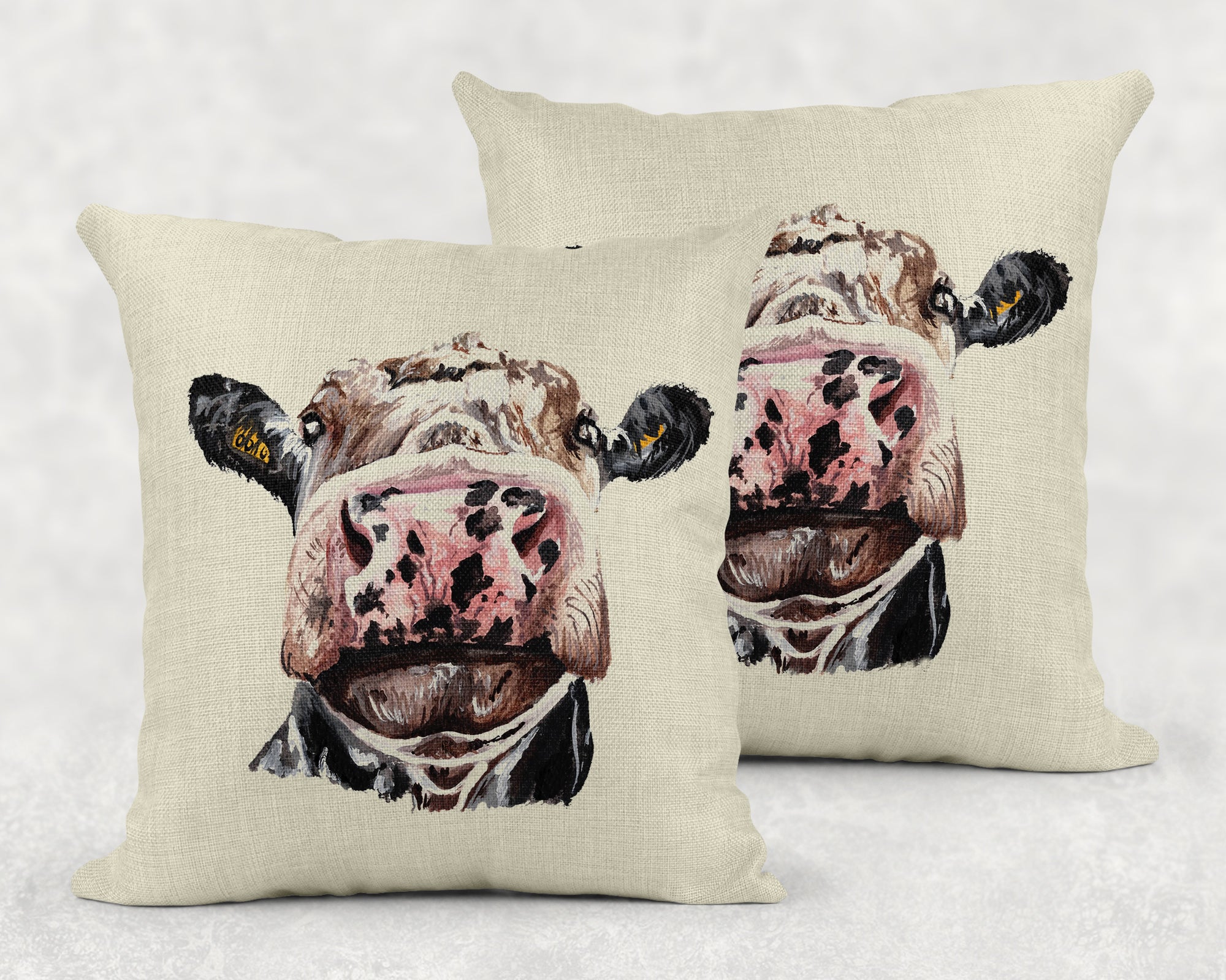 Cheeky Cow Linen Cushion