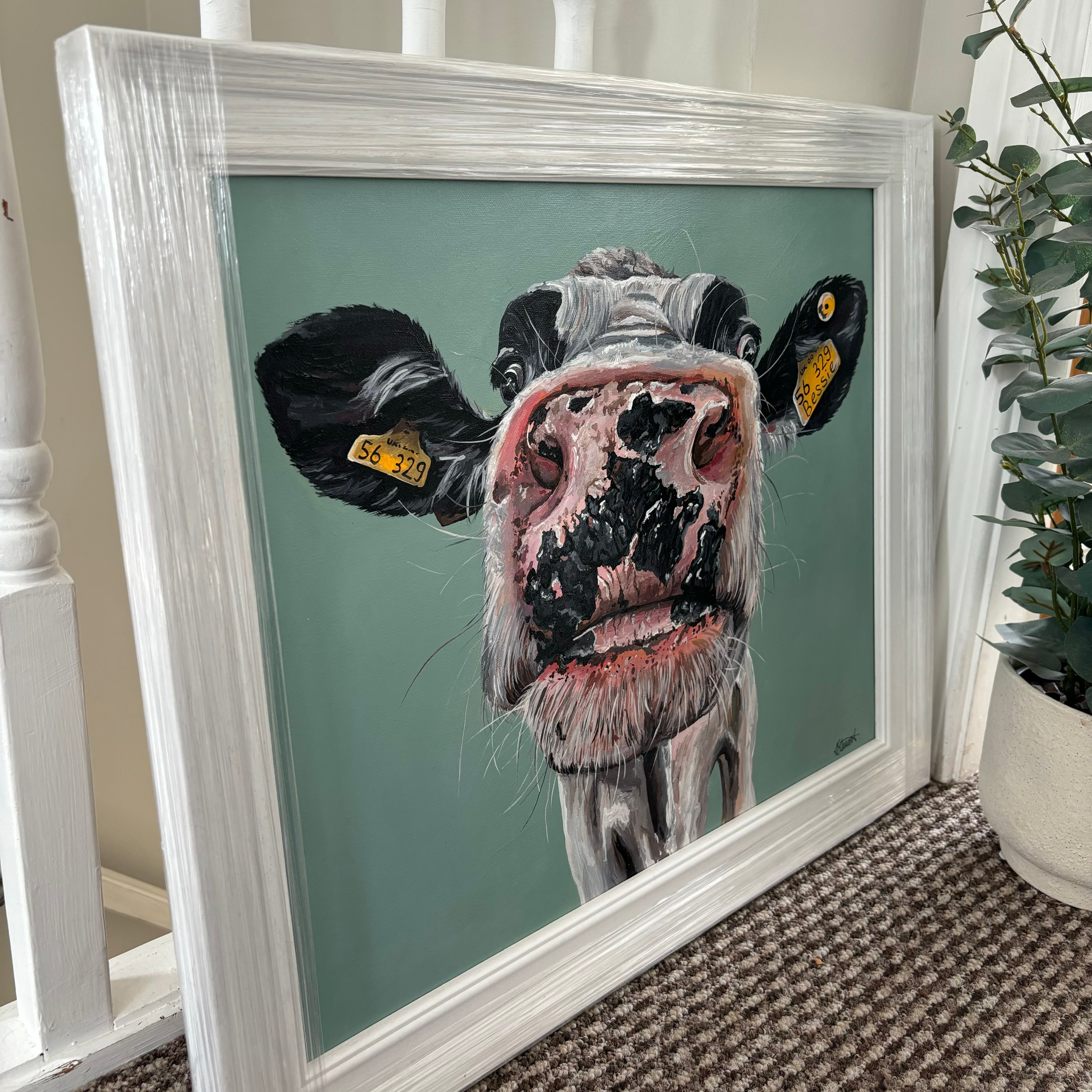 ‘BESSIE’ Framed Original, Acrylic on Canvas