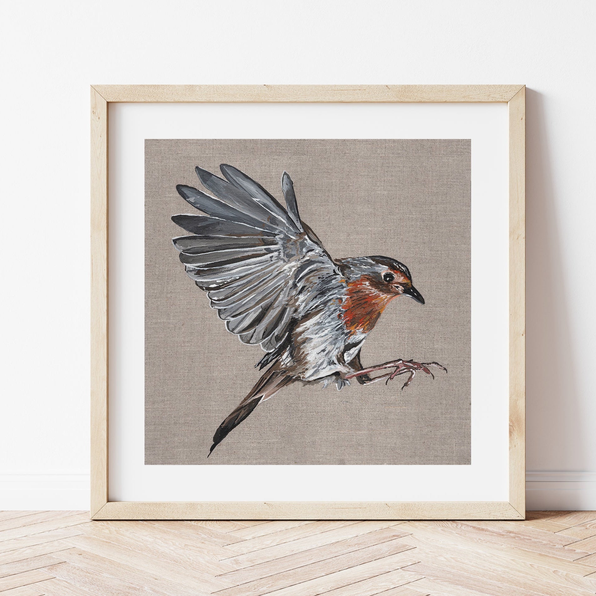 Robin Mounted Art Print