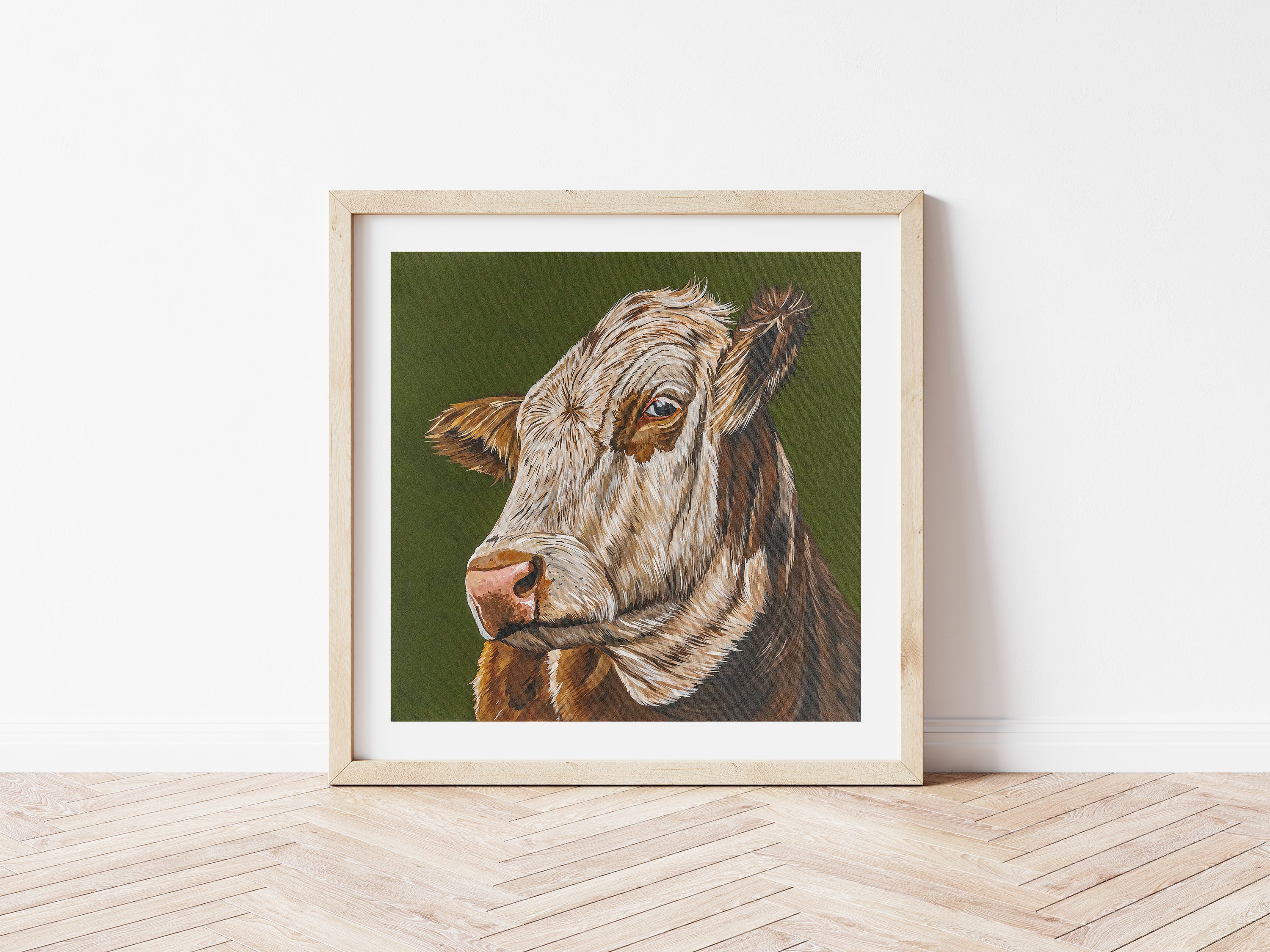 'Frankie' The Cow Fine Art Print