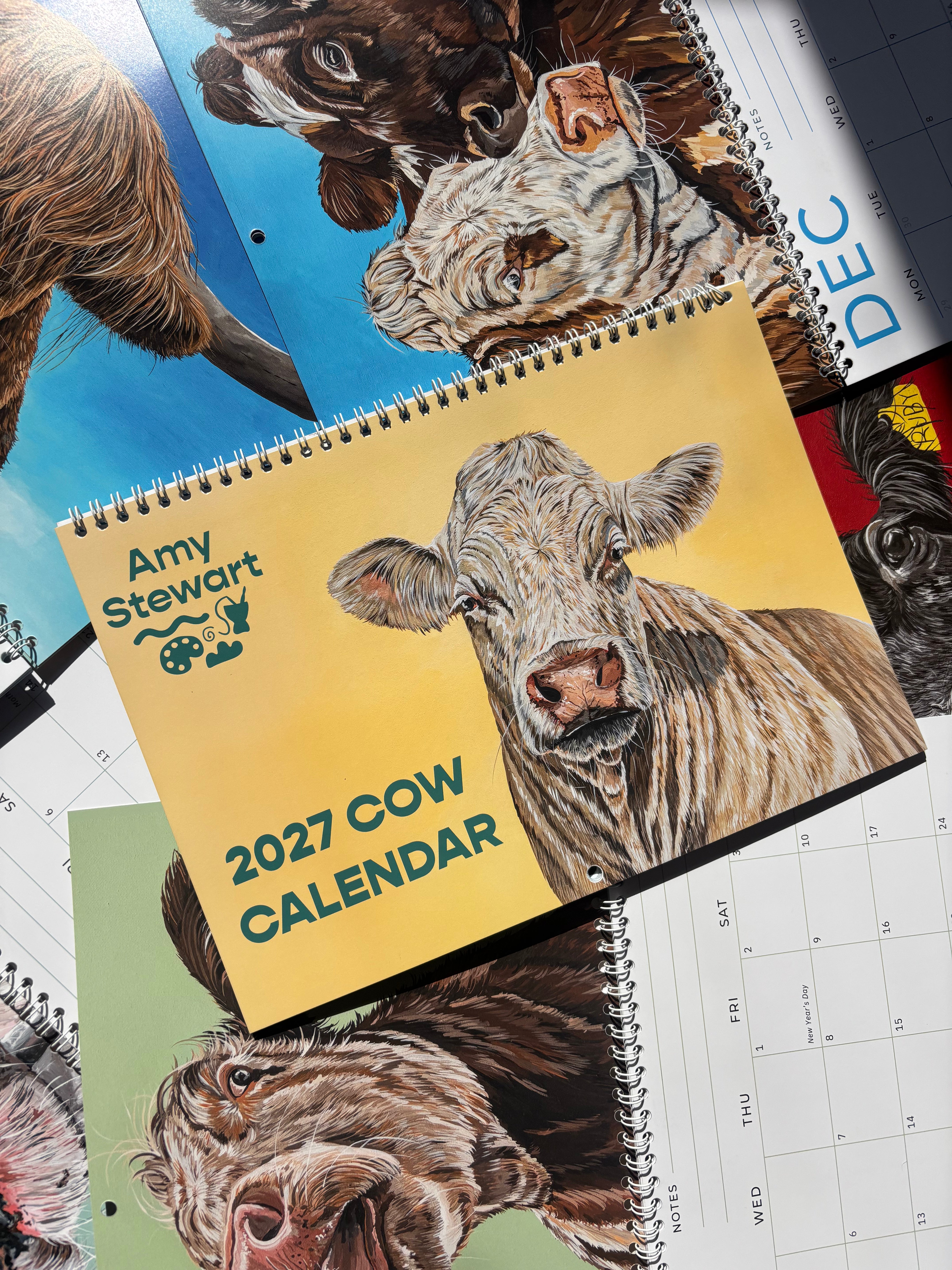 2027 Cow Calendar