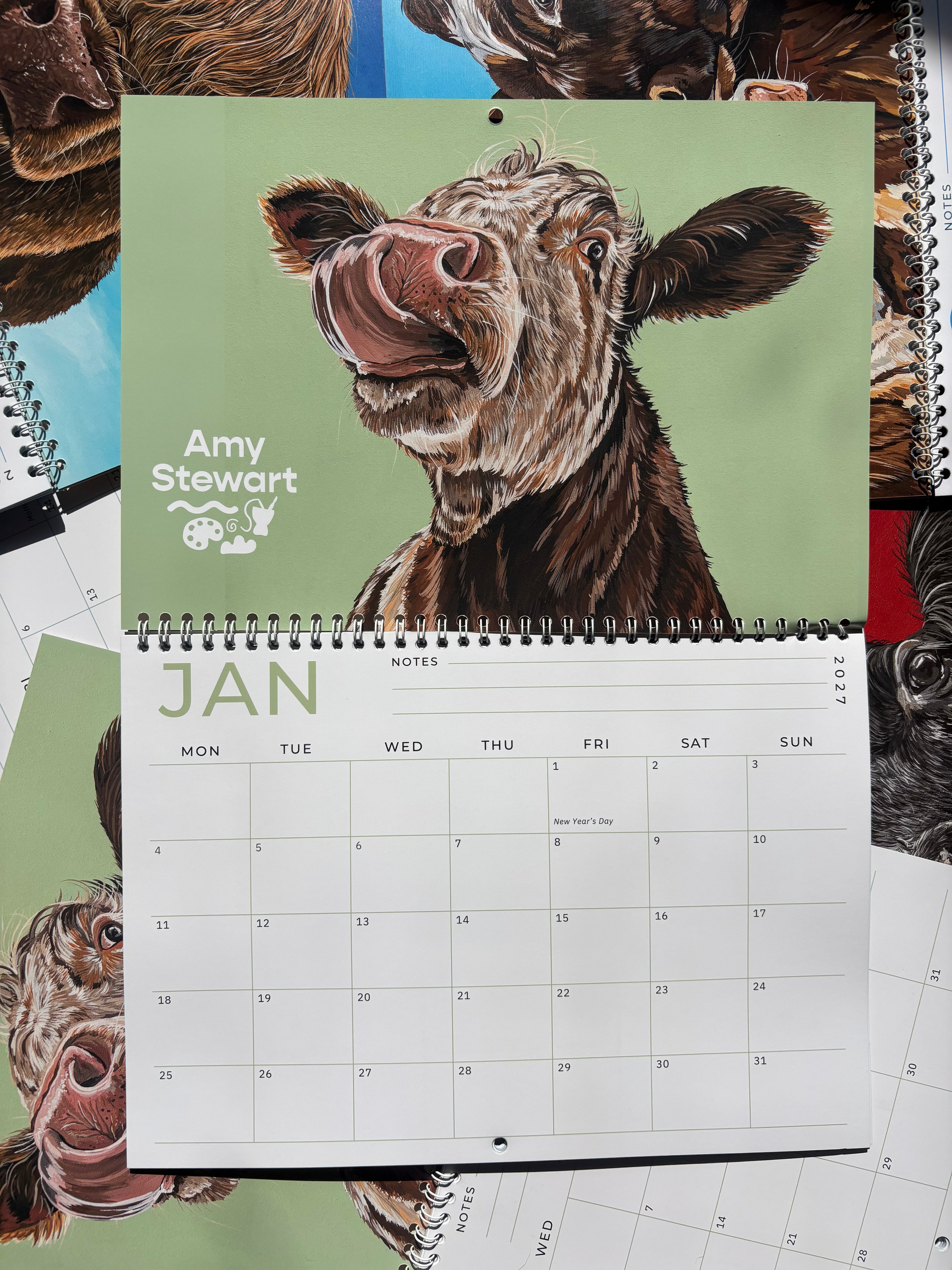2027 Cow Calendar