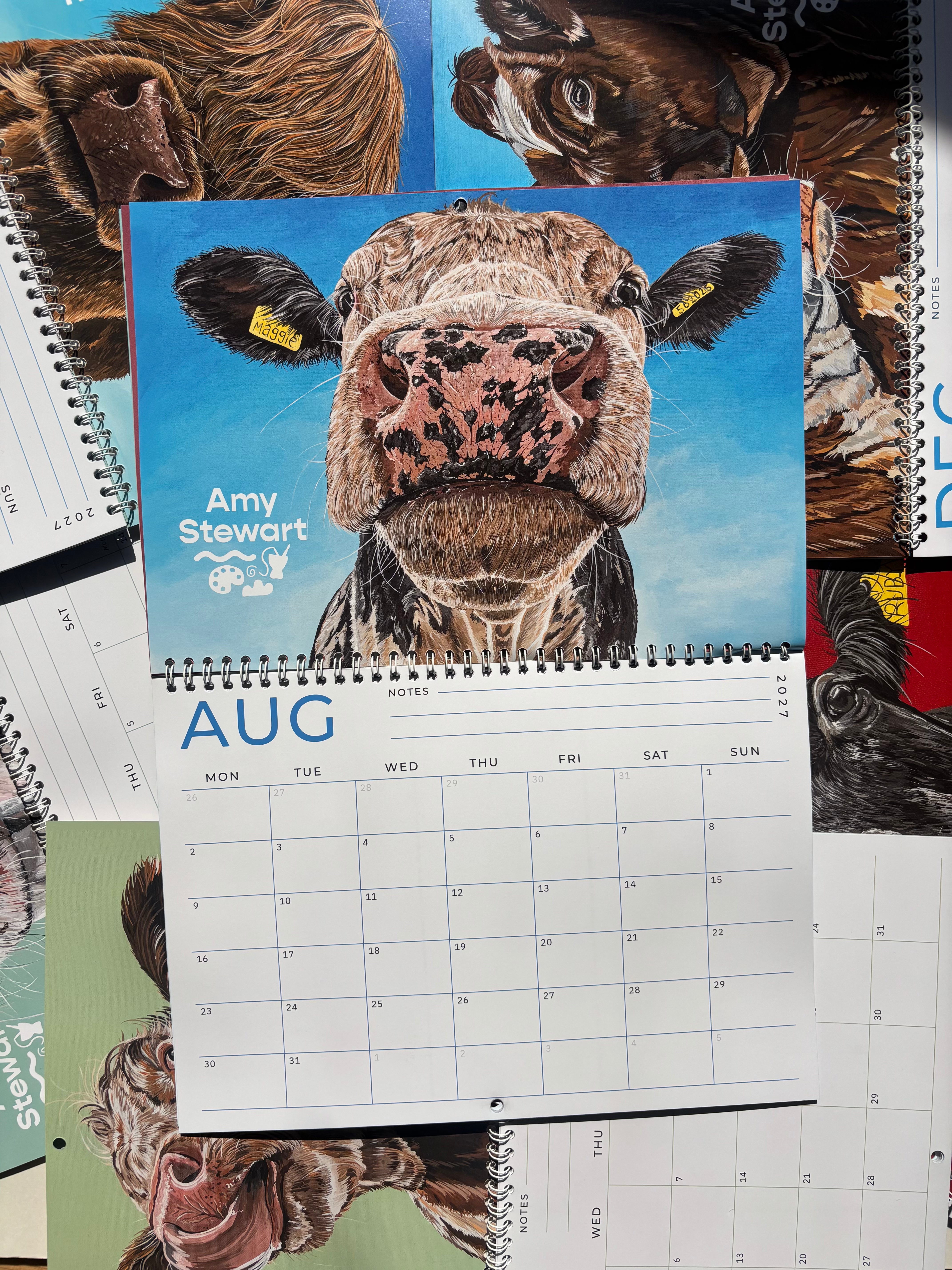 2027 Cow Calendar
