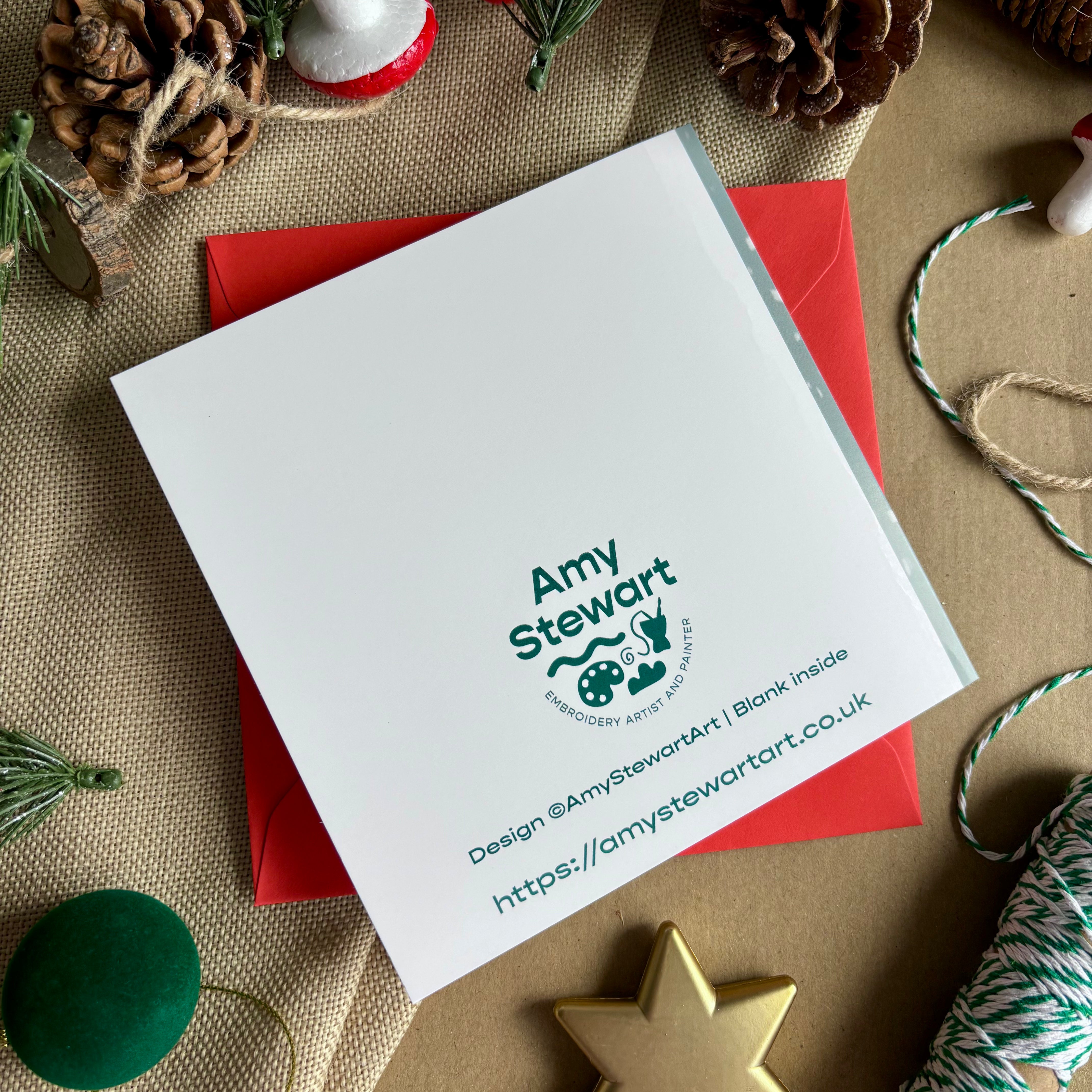 Goat Christmas Card