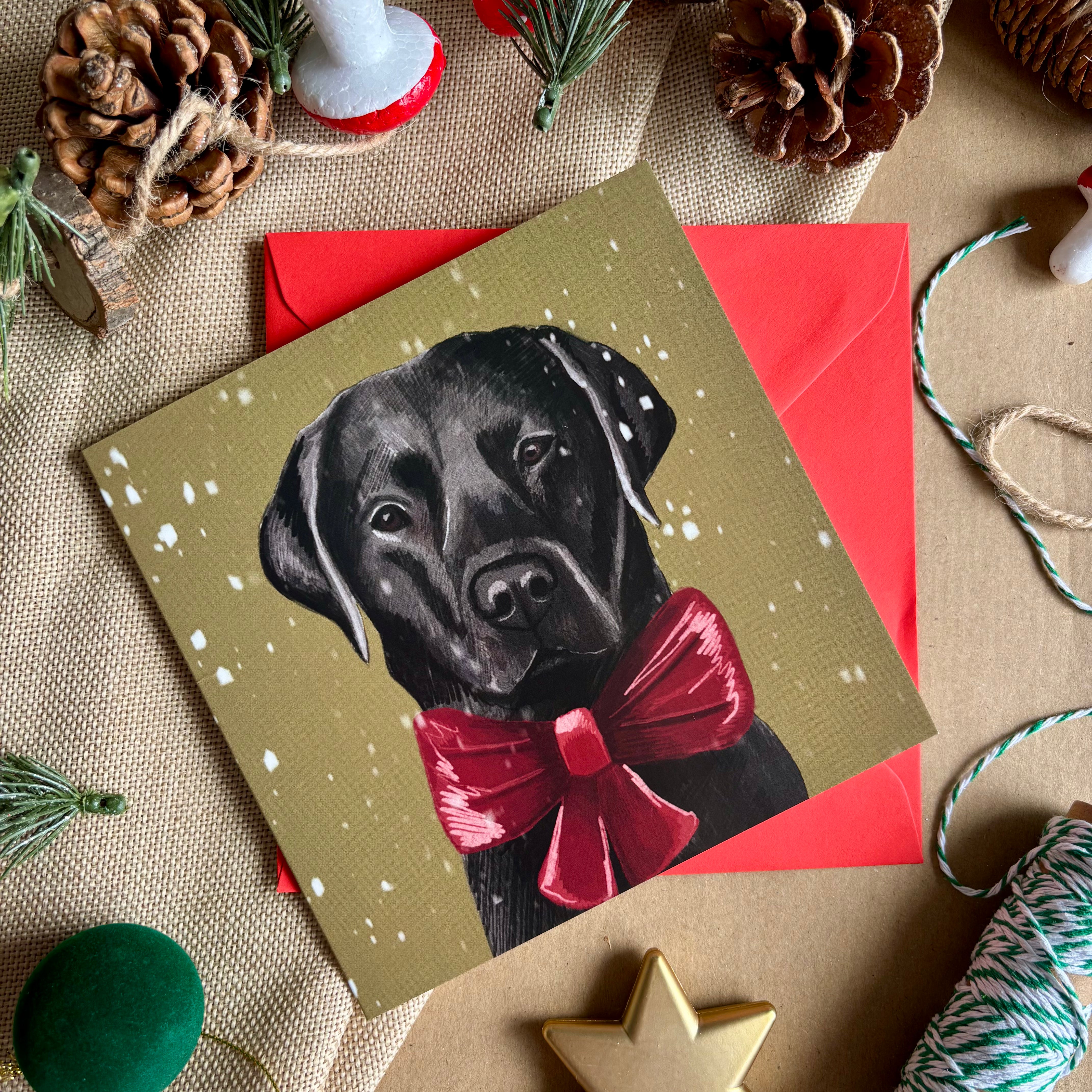 Labrador Christmas Card
