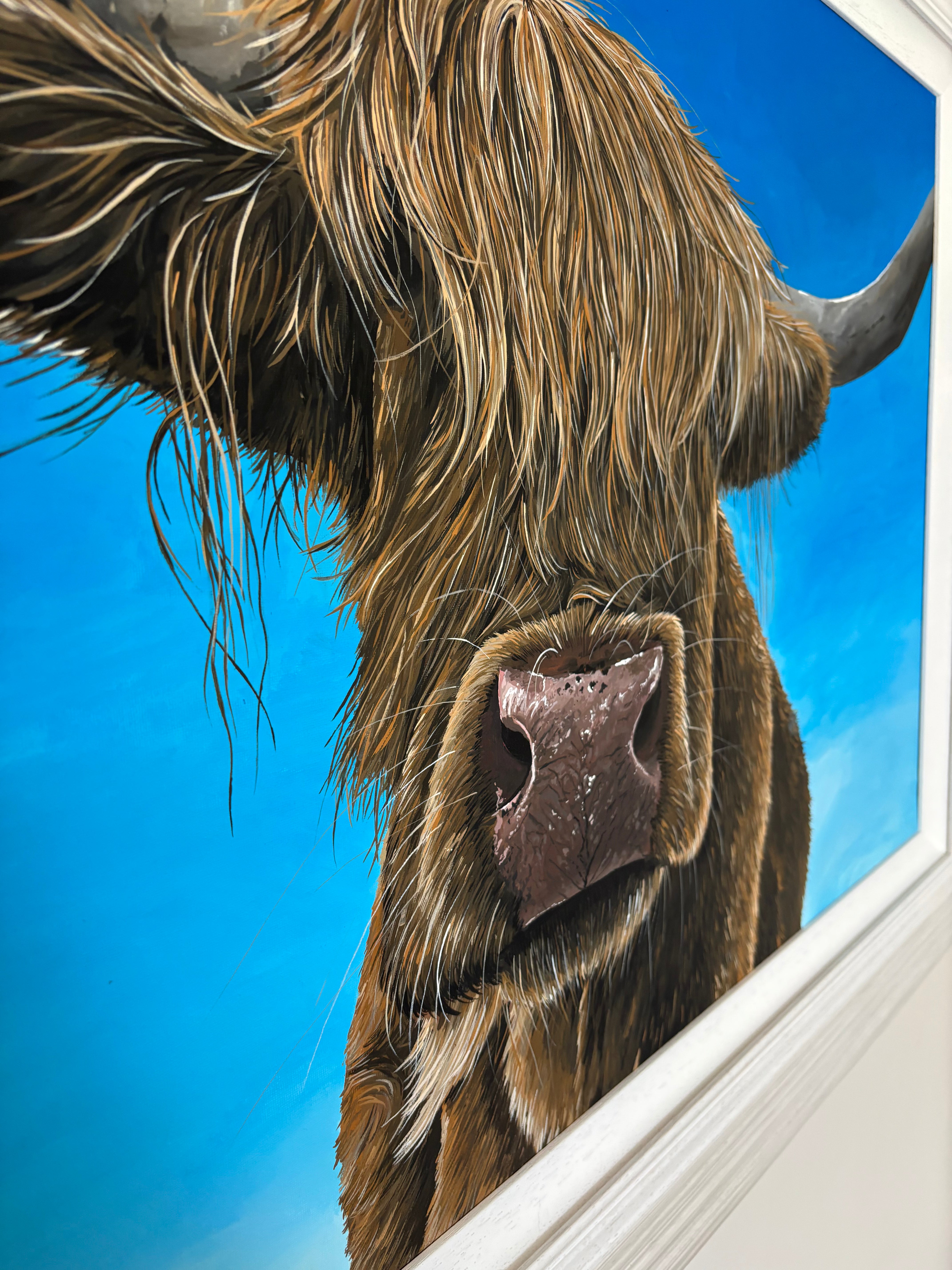 'Fifi' The Highland Cow Original Canvas Painting