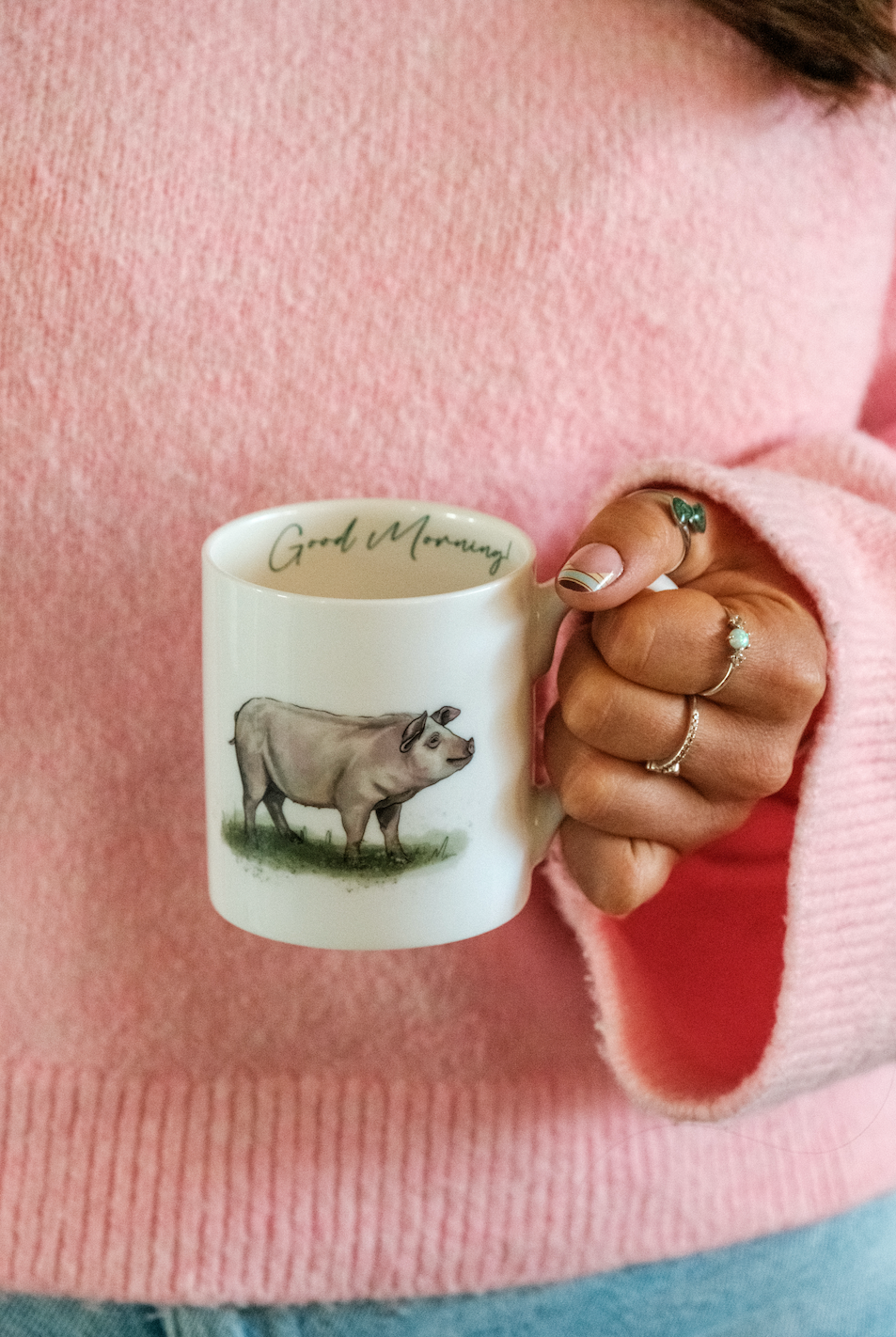 Pig Bone China Mug