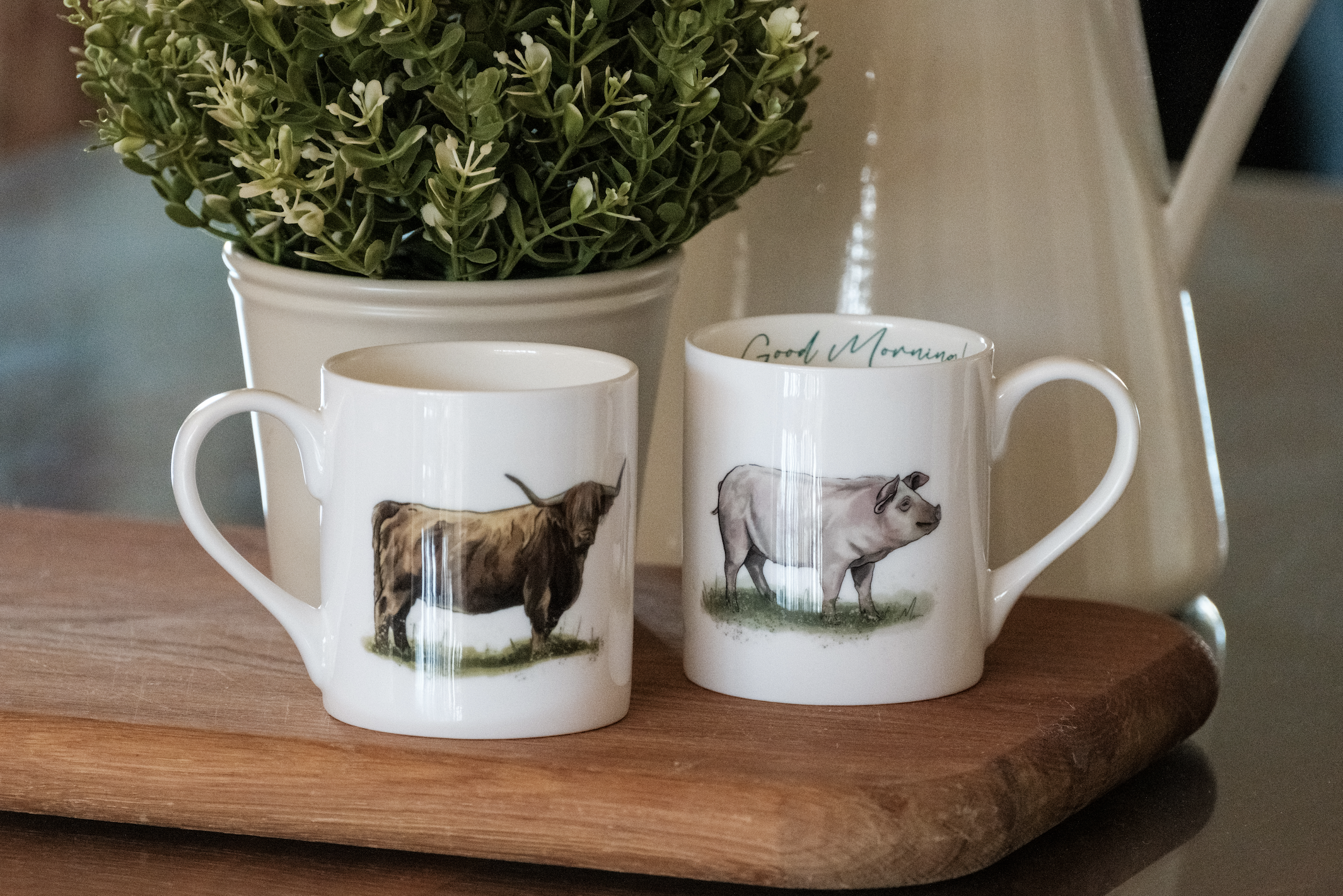 Highland Cow Bone China Mug