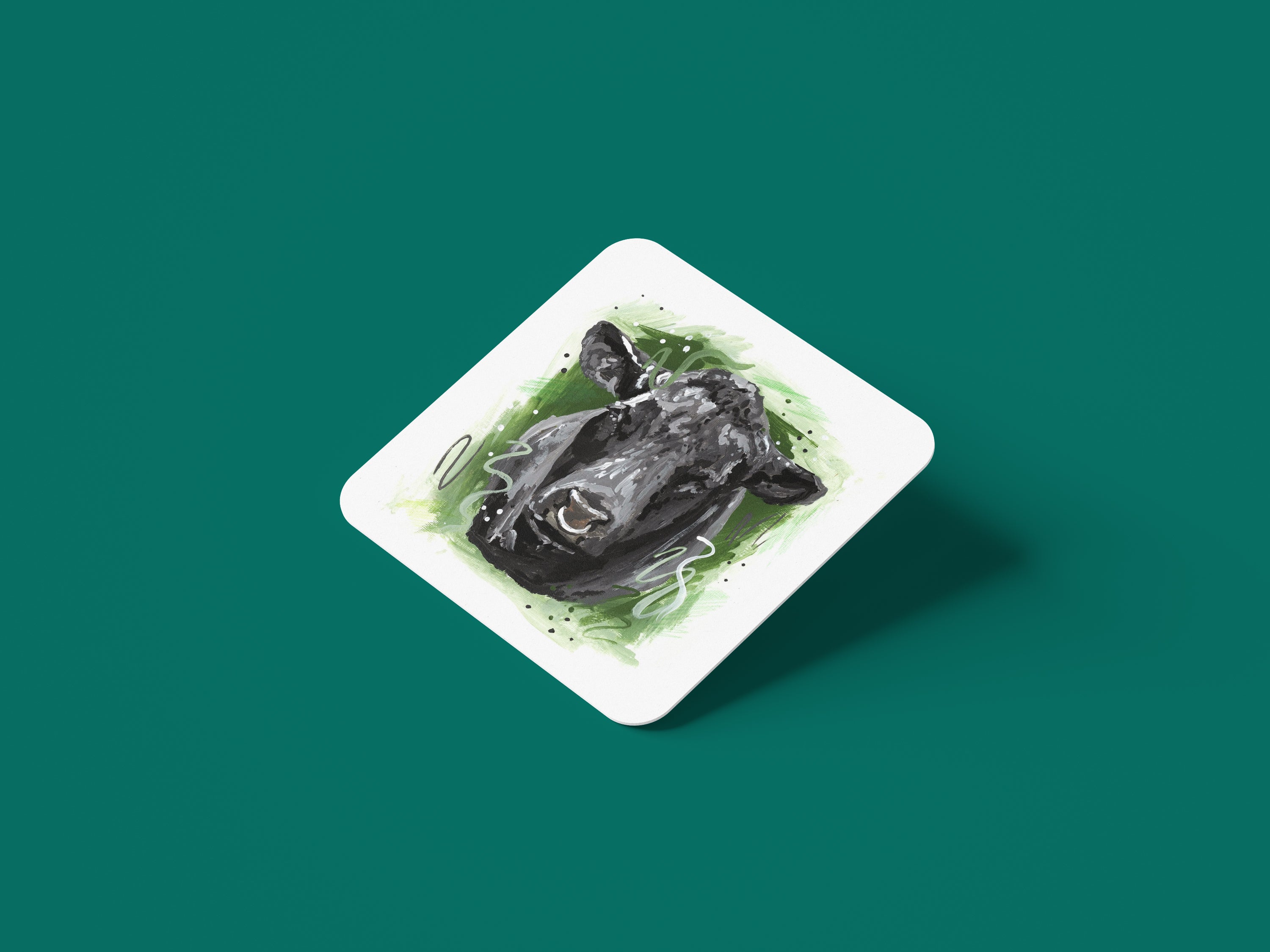 Aberdeen Angus Cow Coaster