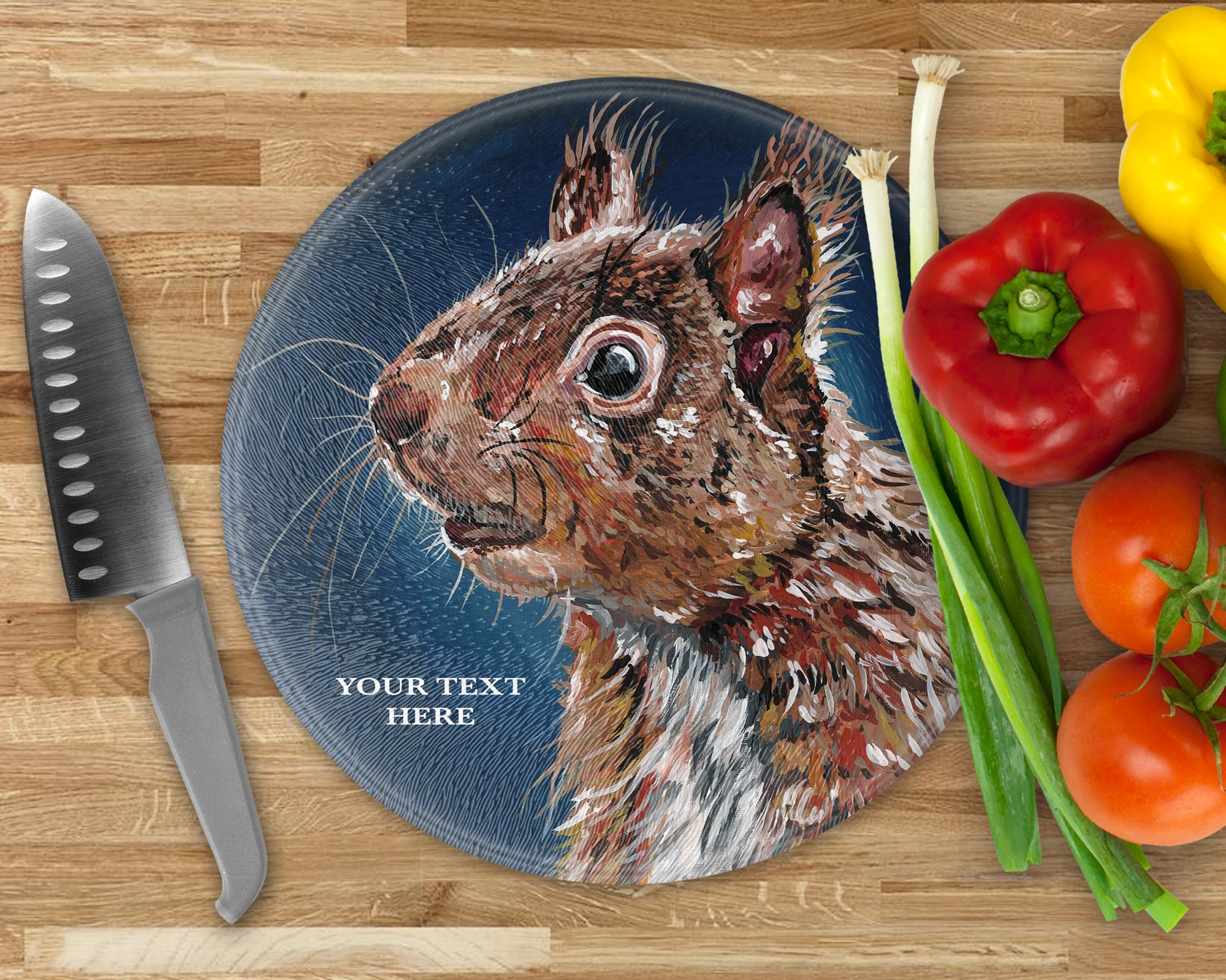 "Red Squirrel" Circular worktop Saver