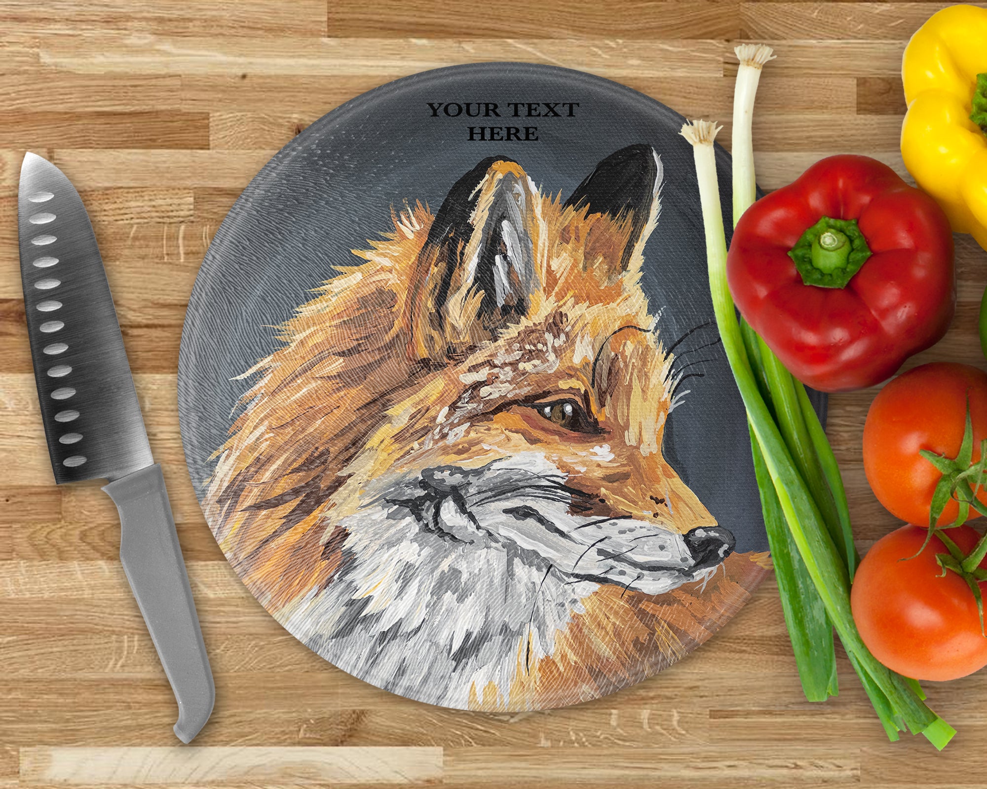 Fox Glass Chopping Board