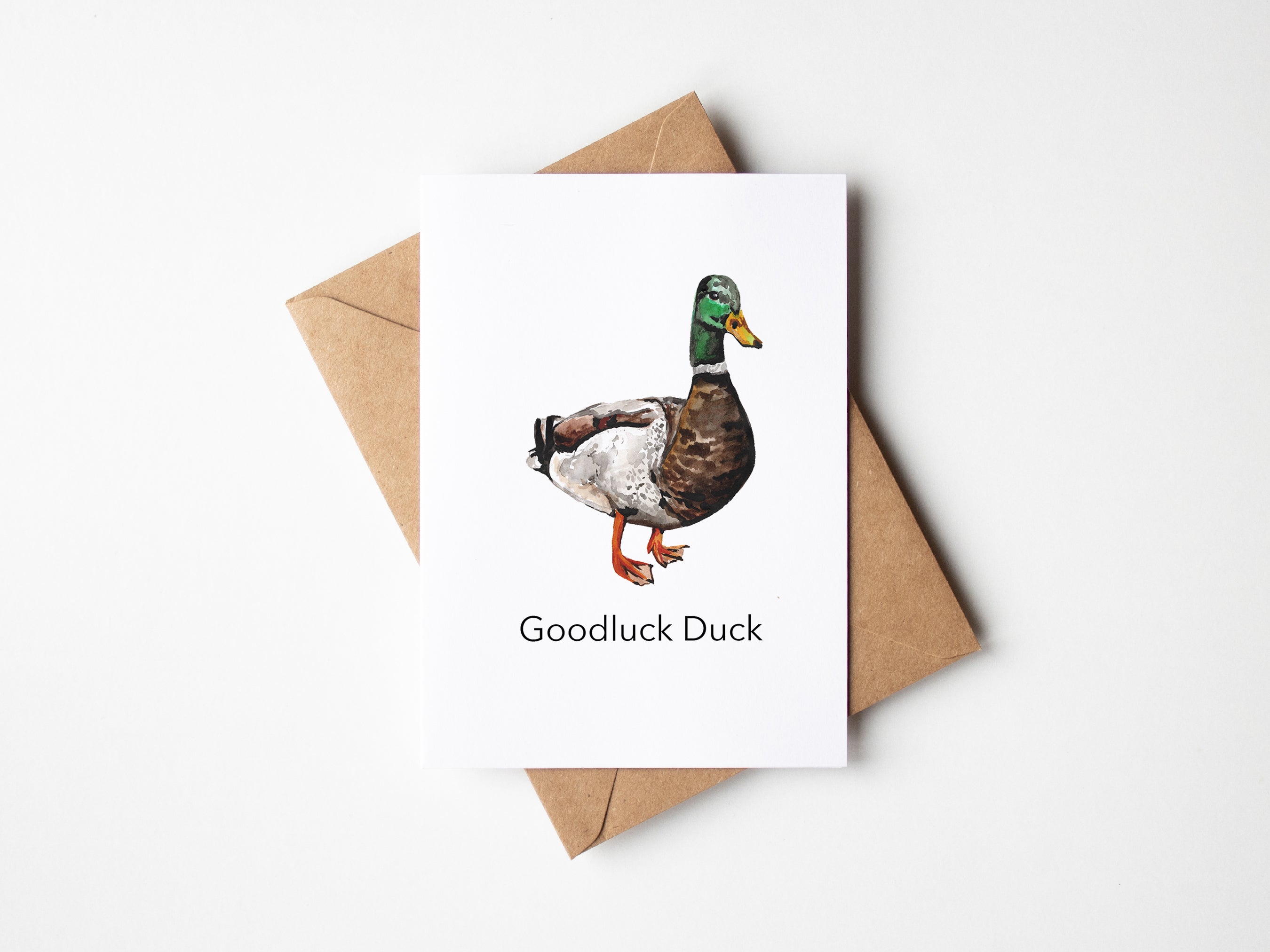 A6 'Goodluck Duck' Greeting Card