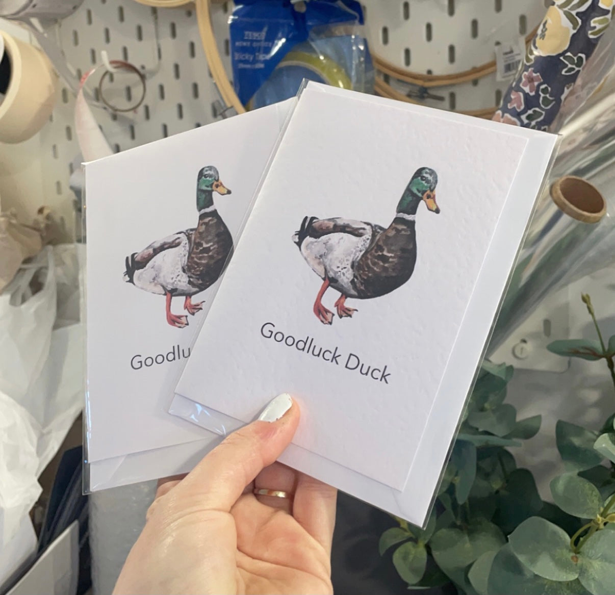 A6 'Goodluck Duck' Greeting Card