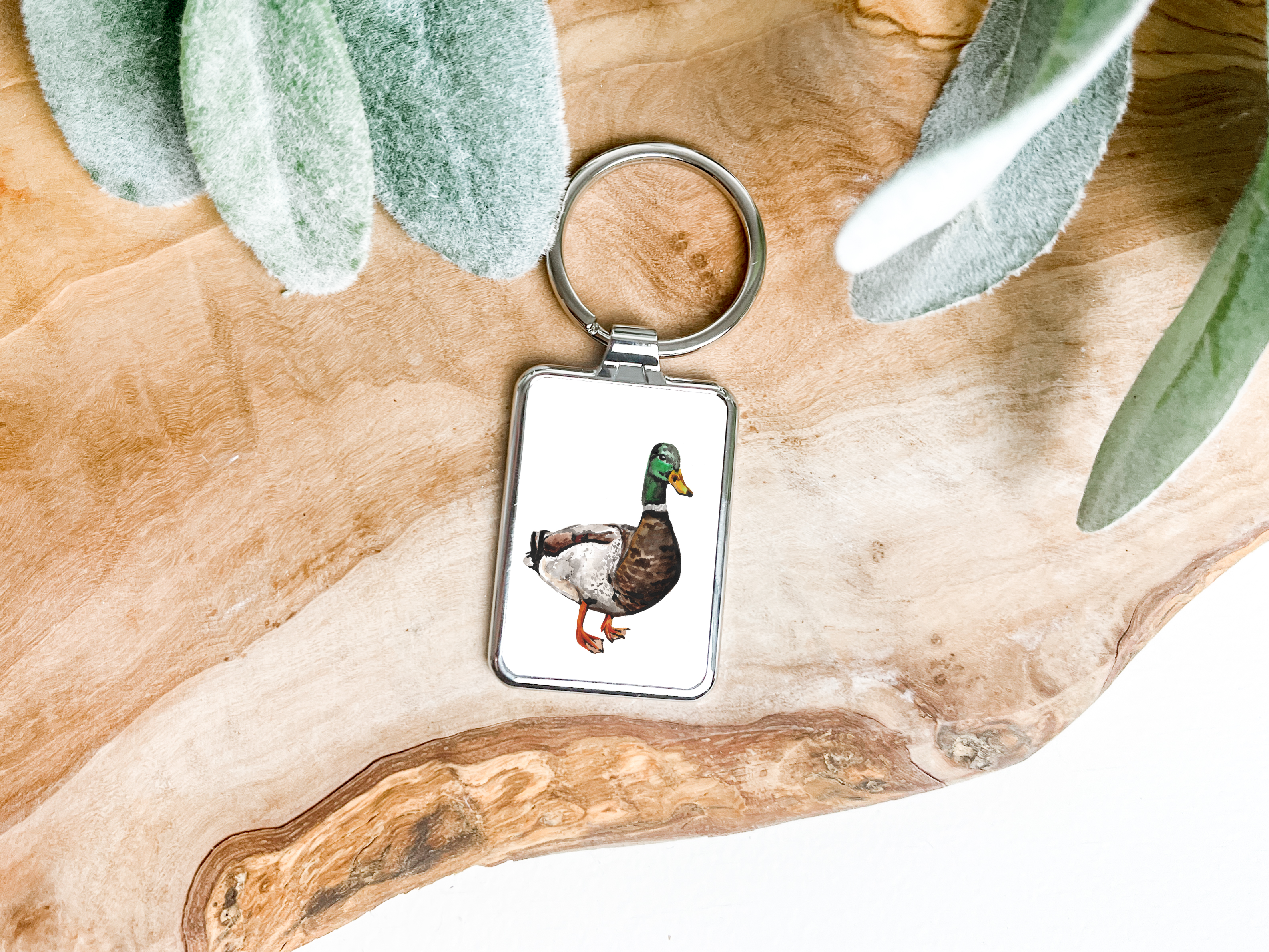 Duck Metal keyring