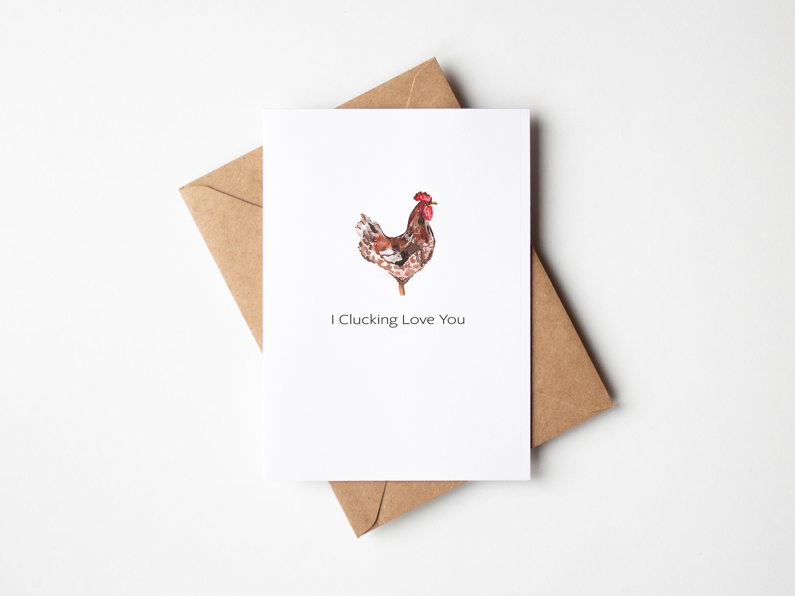 A6 Chicken Greeting Card